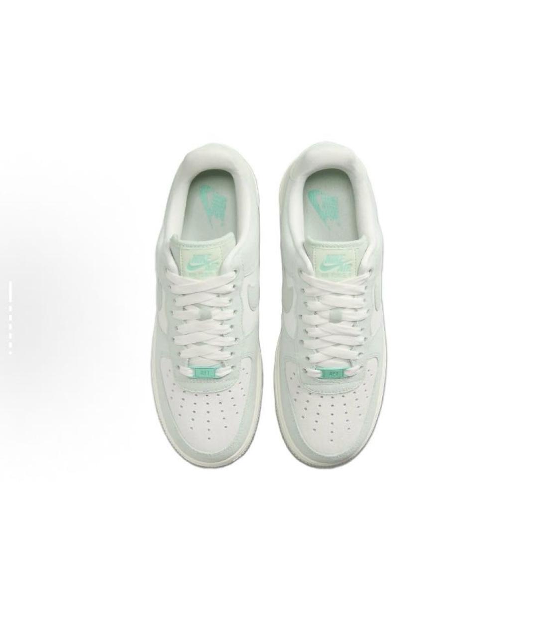 NIKE Салатовые замшевые низкие кроссовки / кеды, фото 4