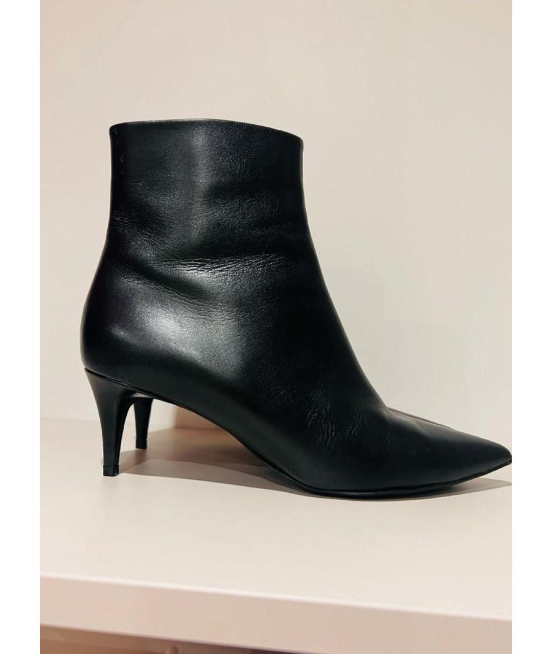 ALEXANDER WANG Черные кожаные ботильоны, фото 4