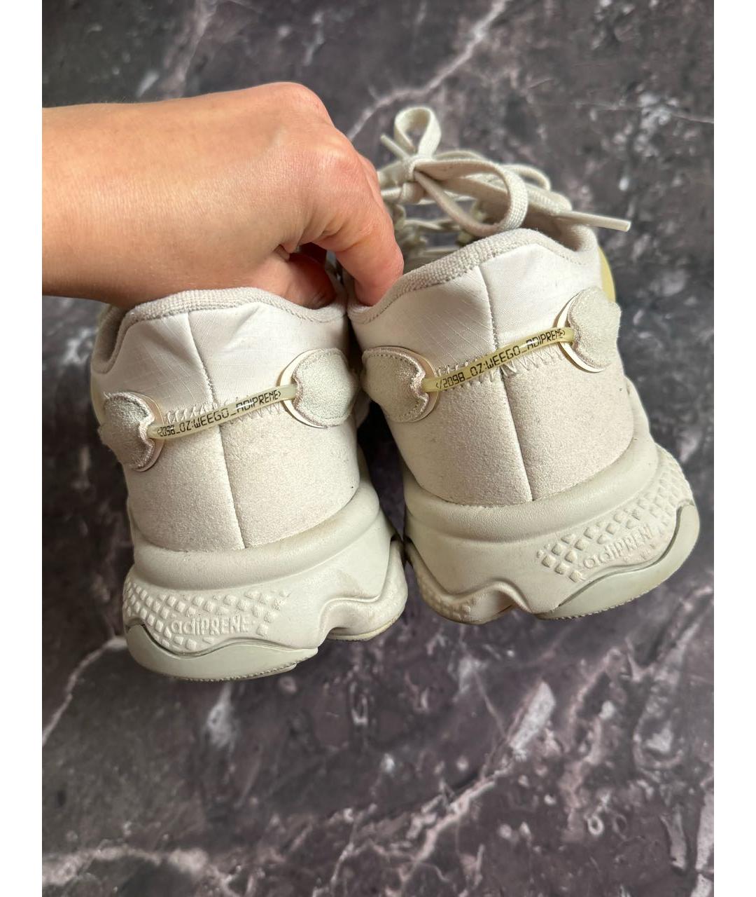 ADIDAS Бежевые неопреновые низкие кроссовки / кеды, фото 5