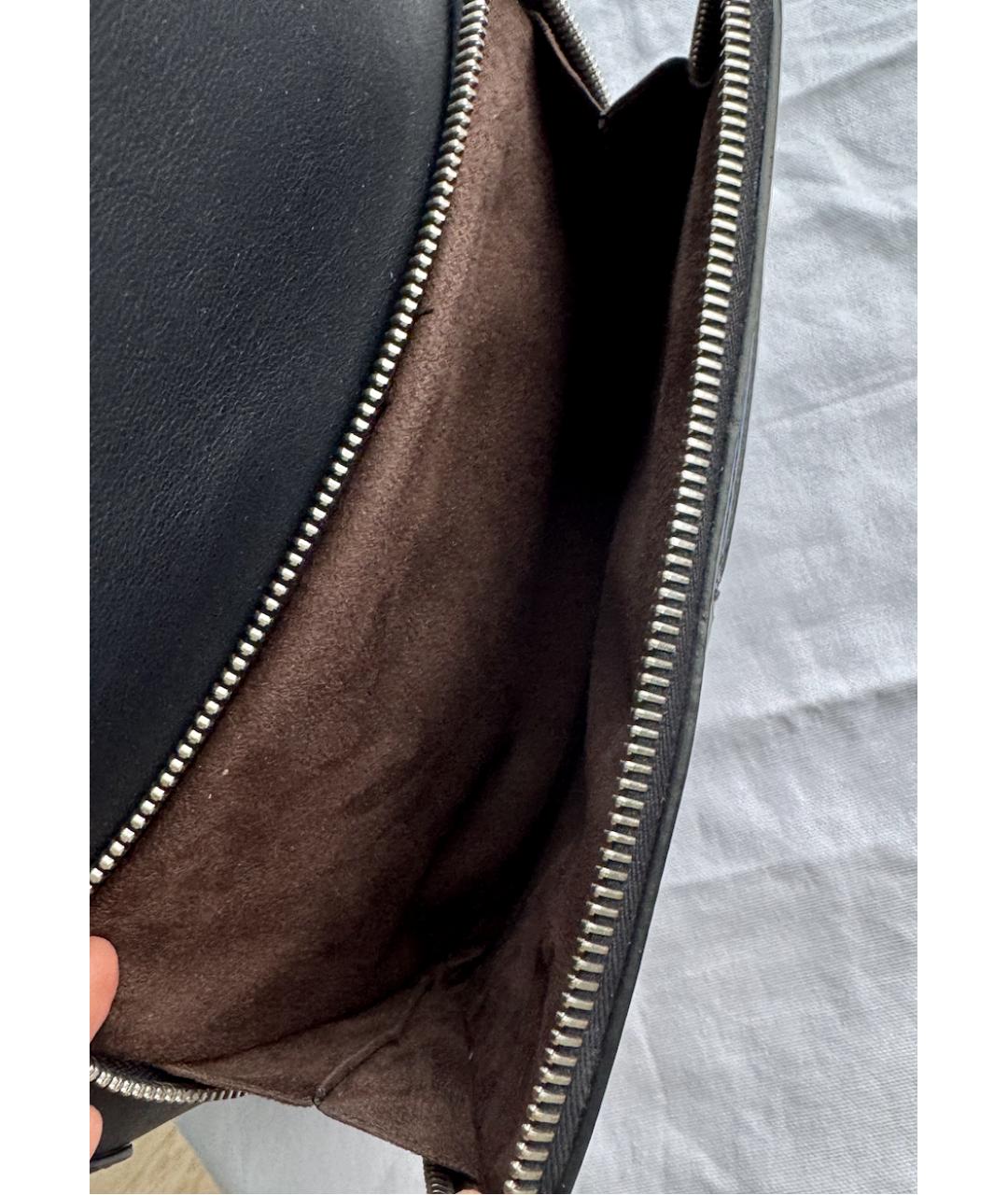 ZEGNA Темно-синий кожаный рюкзак, фото 9