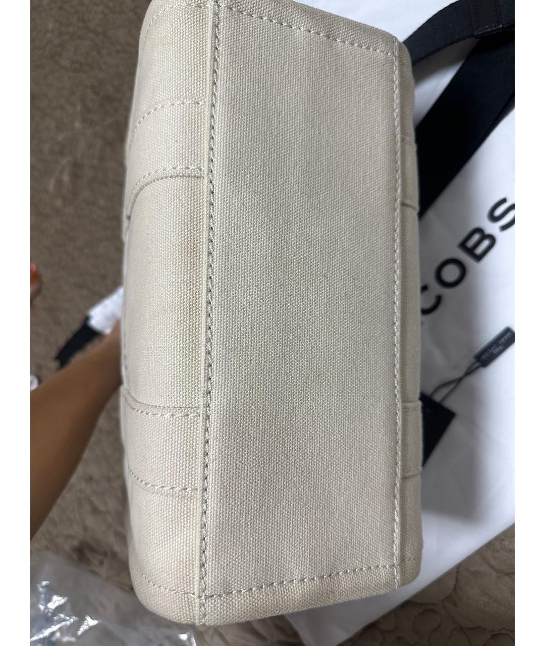 MARC BY MARC JACOBS Бежевая тканевая сумка тоут, фото 4