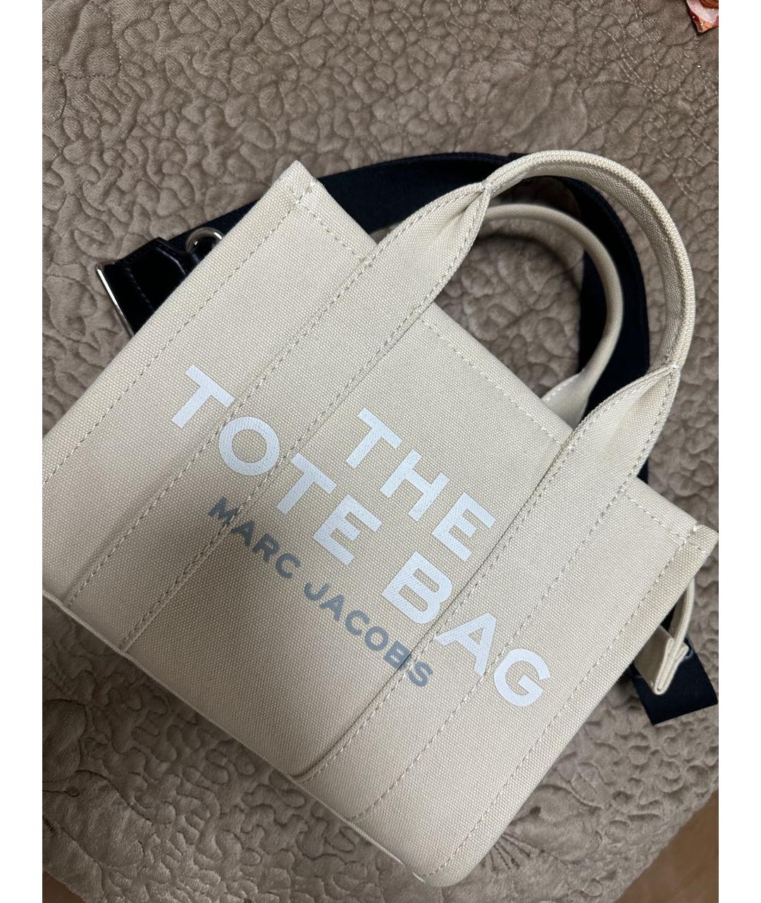 MARC BY MARC JACOBS Бежевая тканевая сумка тоут, фото 9