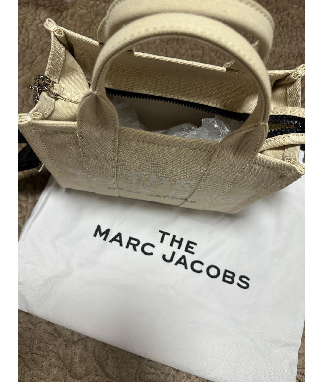 MARC BY MARC JACOBS Бежевая тканевая сумка тоут, фото 2
