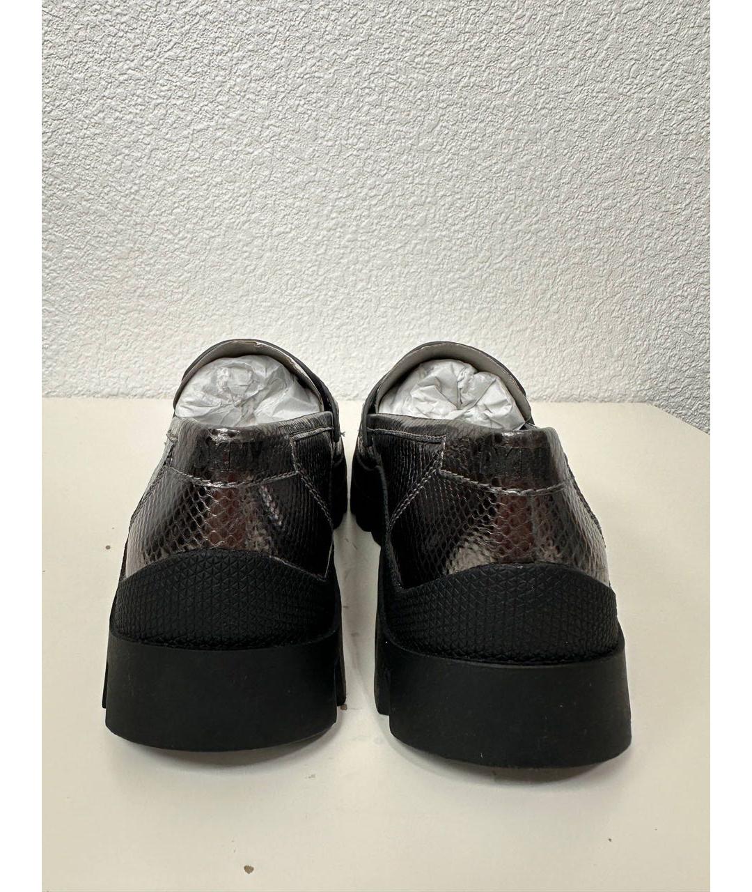 DKNY Серебряные лоферы из лакированной кожи, фото 4