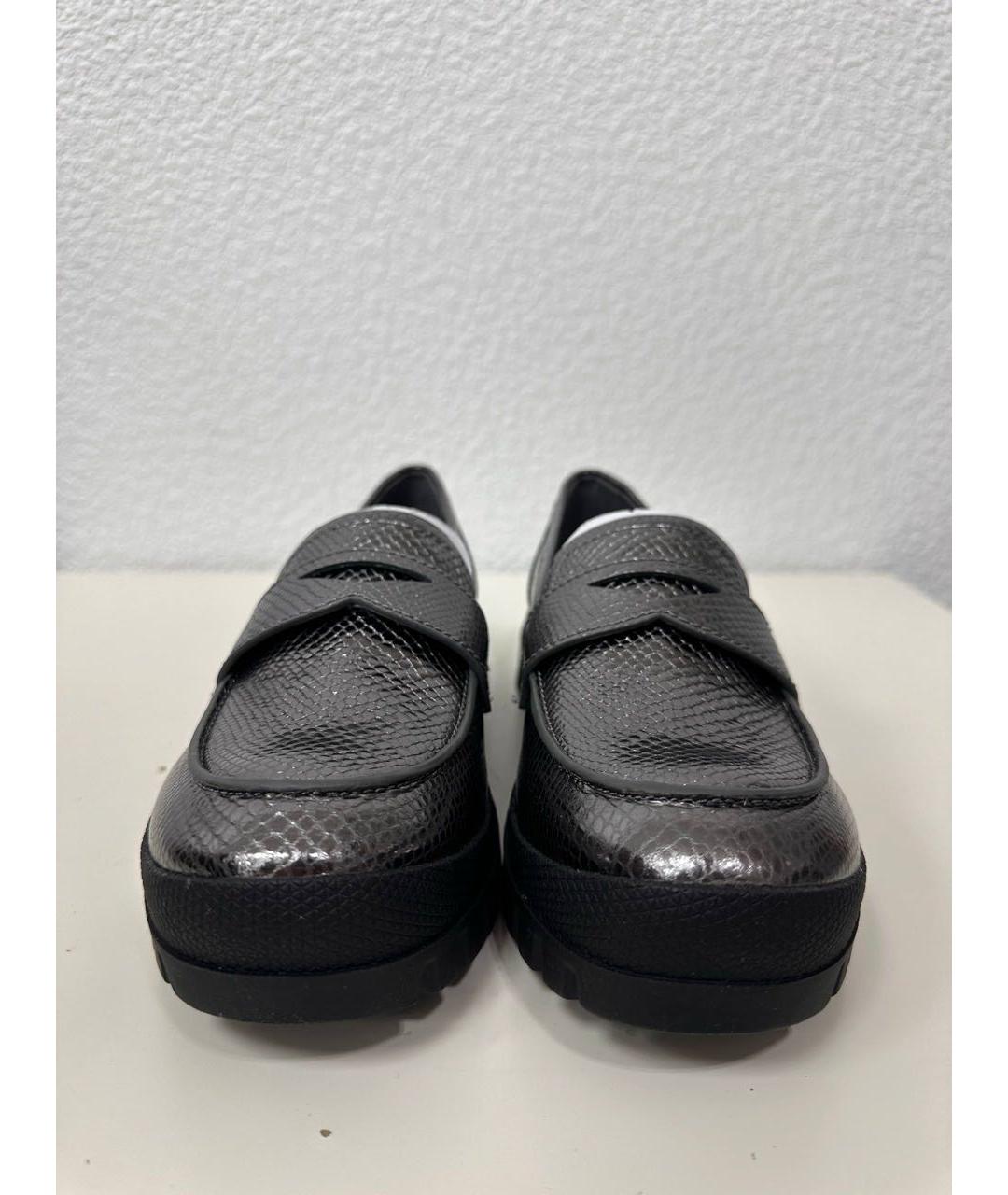 DKNY Серебряные лоферы из лакированной кожи, фото 3