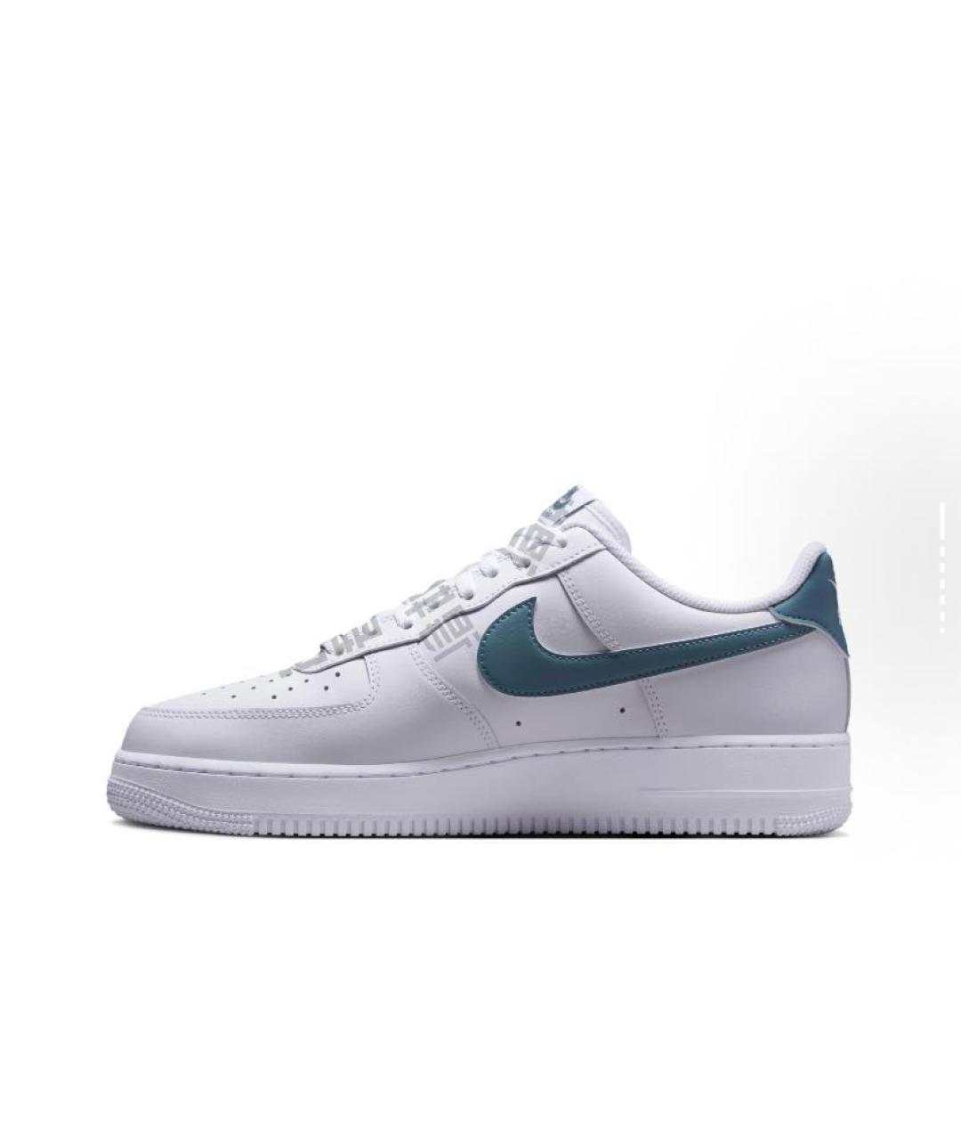NIKE Белые кожаные низкие кроссовки / кеды, фото 2