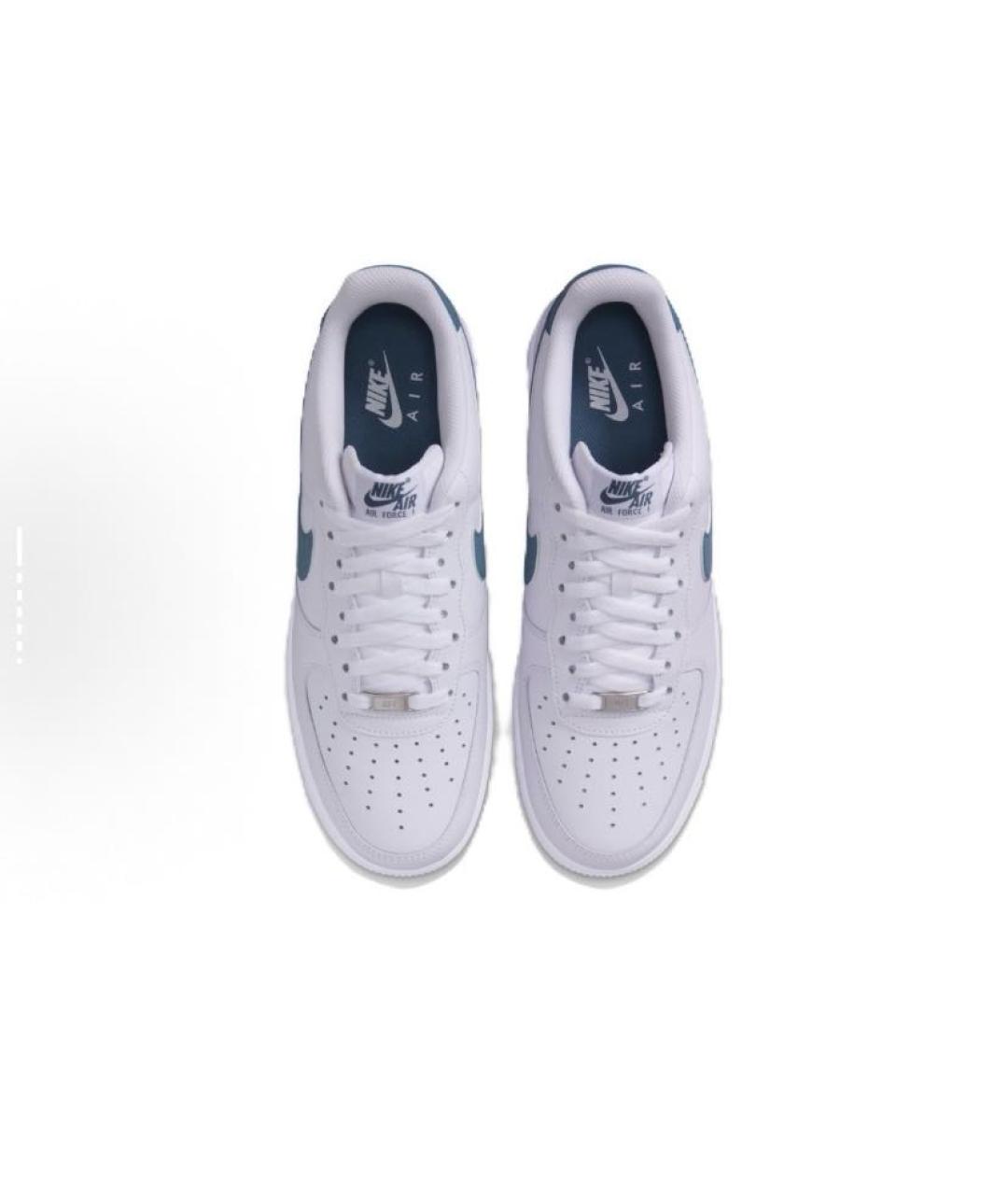 NIKE Белые кожаные низкие кроссовки / кеды, фото 4
