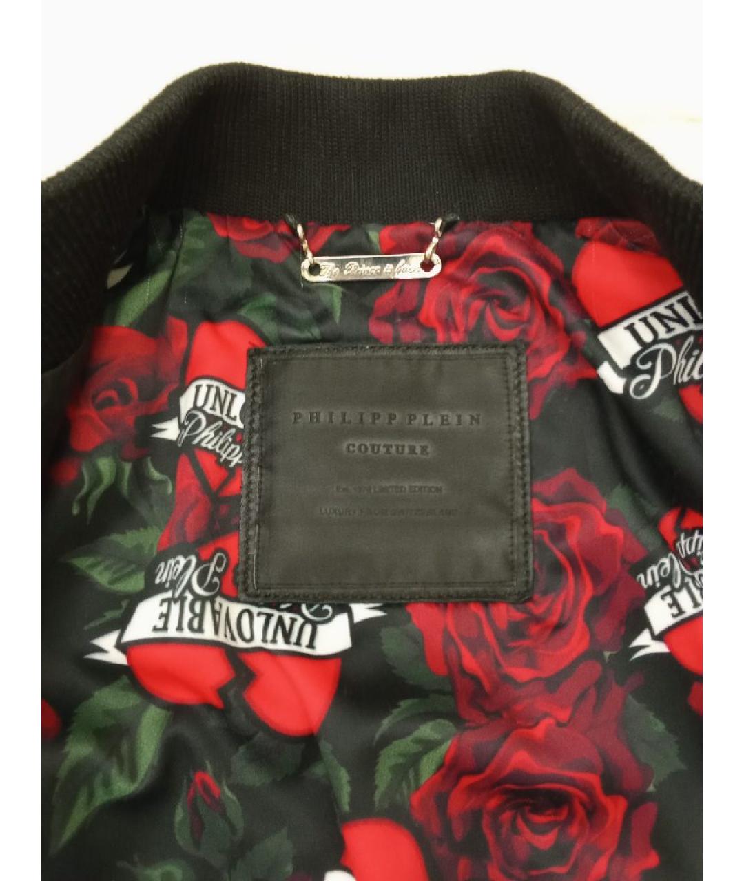 PHILIPP PLEIN Черная кожаная куртка, фото 3