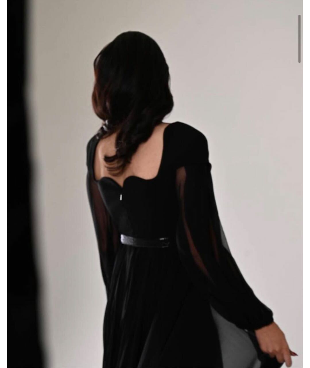 VERSACE Черное шелковое вечернее платье, фото 4