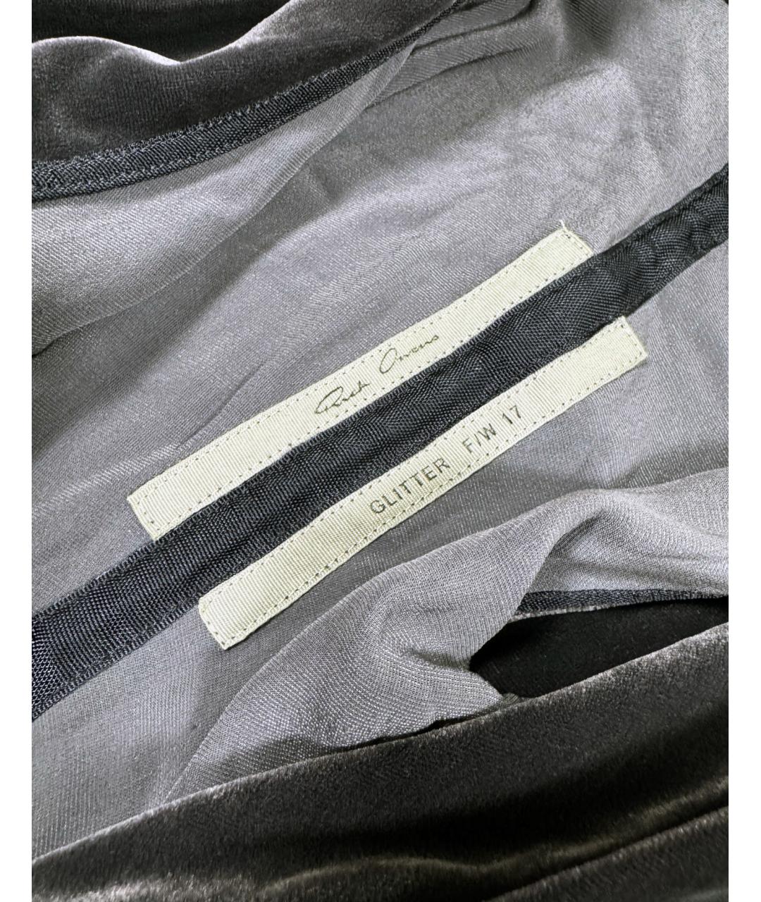 RICK OWENS Фиолетовое бархатное вечернее платье, фото 9