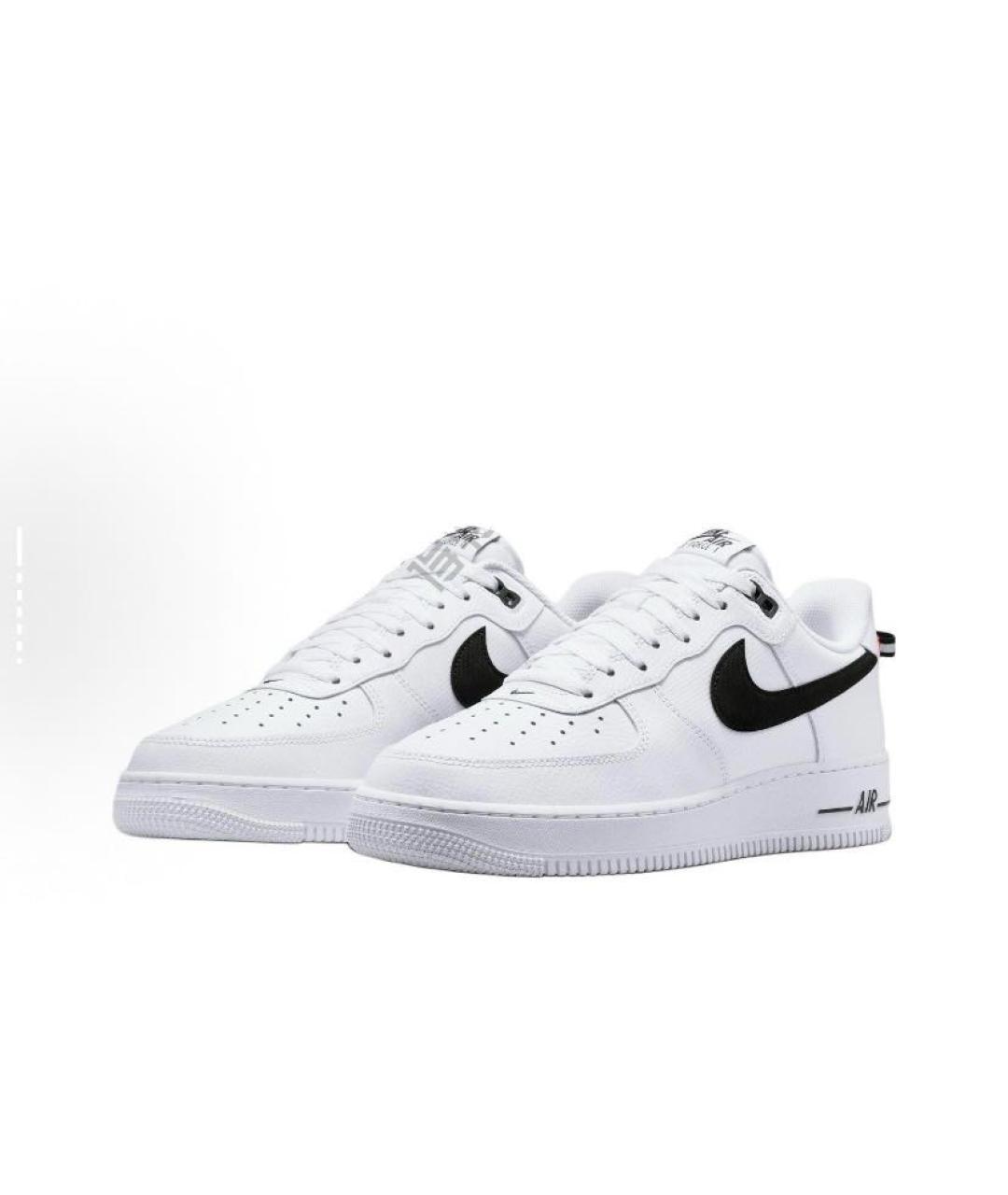 NIKE Белые кожаные низкие кроссовки / кеды, фото 3