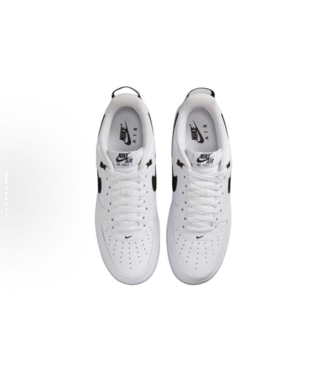 NIKE Белые кожаные низкие кроссовки / кеды, фото 4