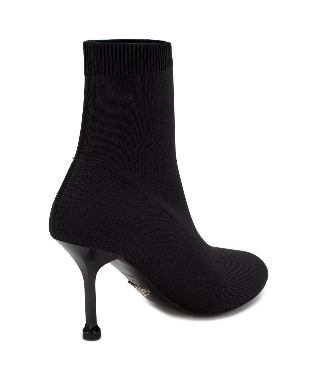 PRADA Черные текстильные ботильоны, фото 4