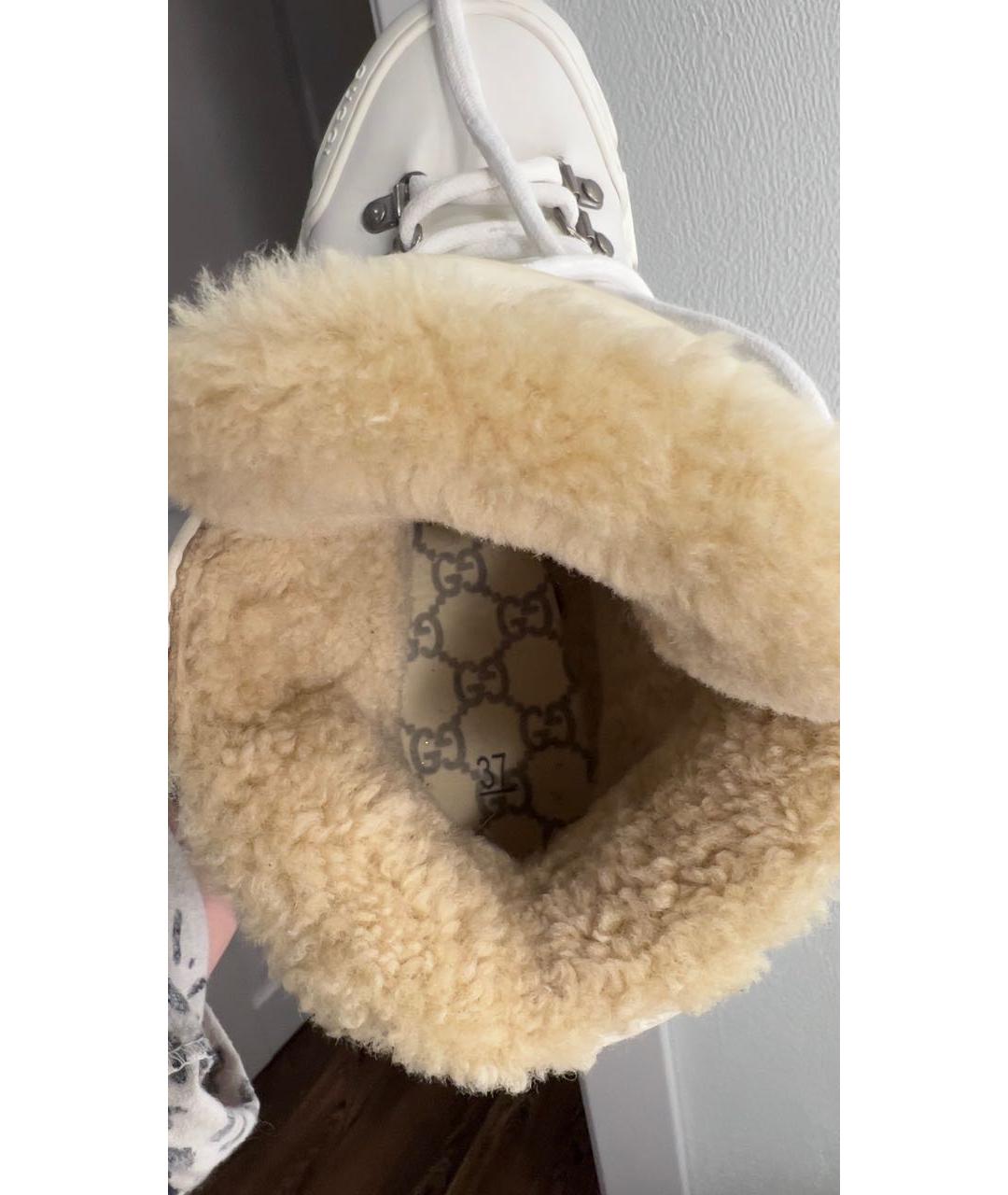GUCCI Белые ботинки, фото 6