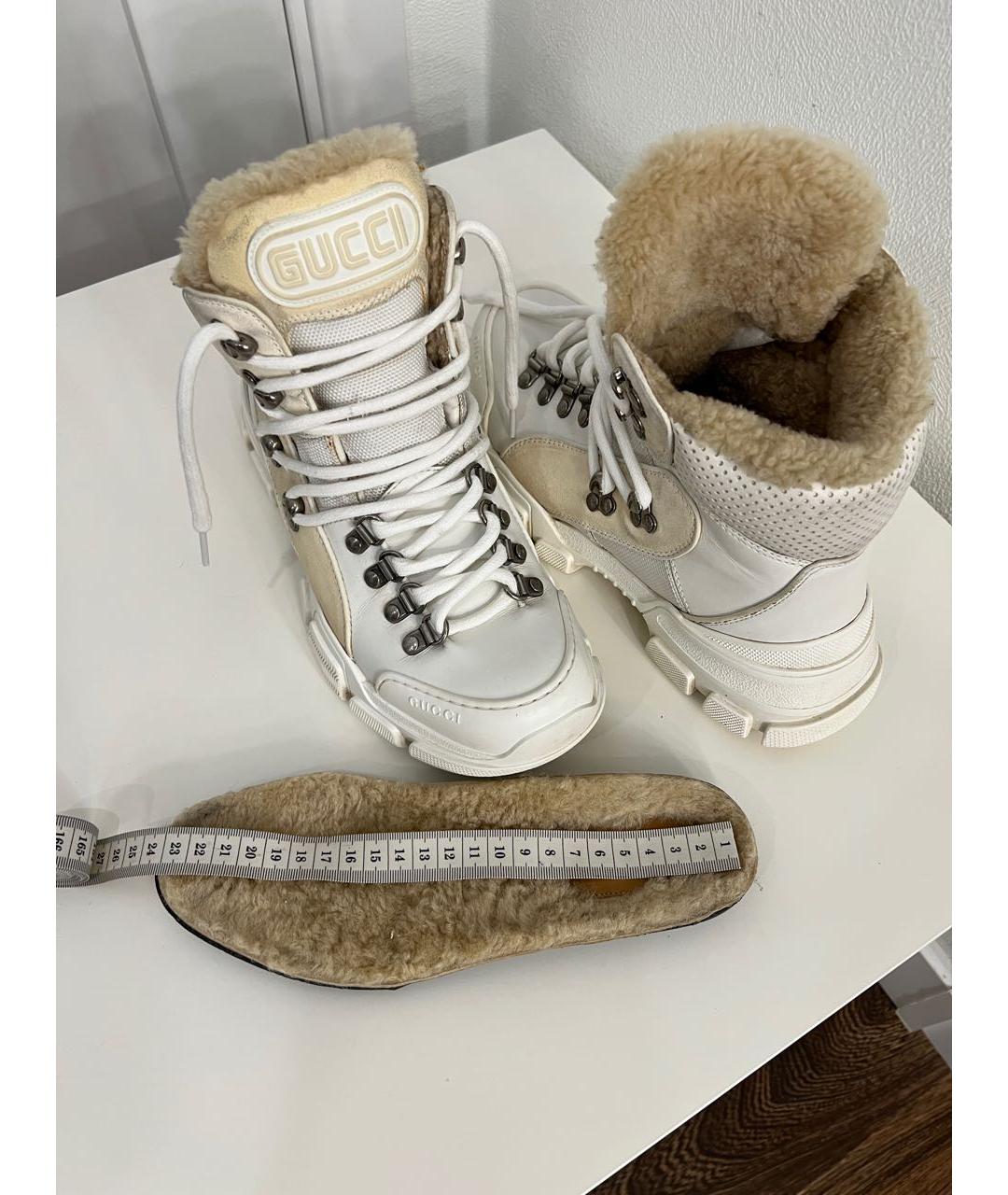 GUCCI Белые ботинки, фото 4