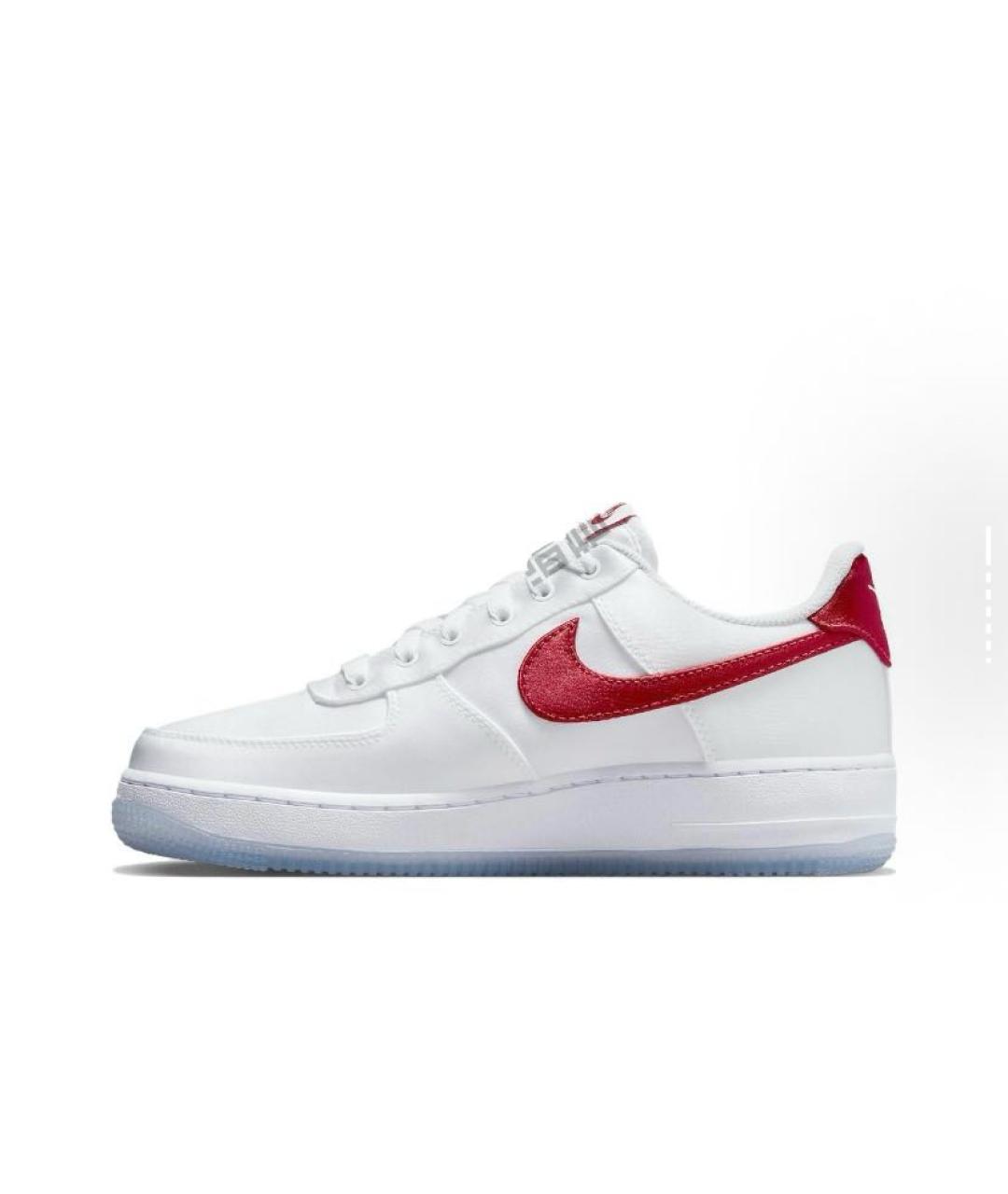 NIKE Белые текстильные низкие кроссовки / кеды, фото 2