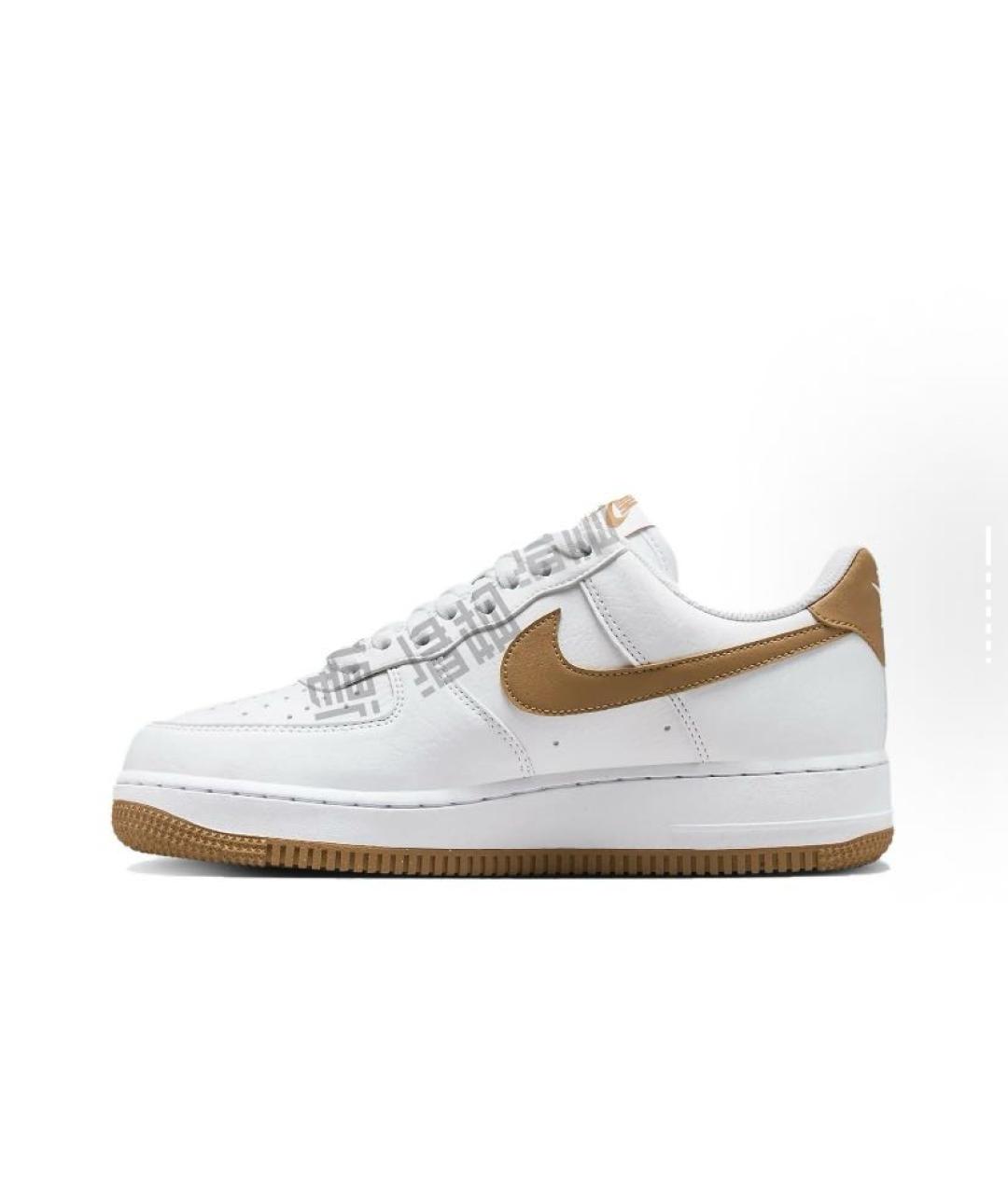 NIKE Белые кожаные низкие кроссовки / кеды, фото 2