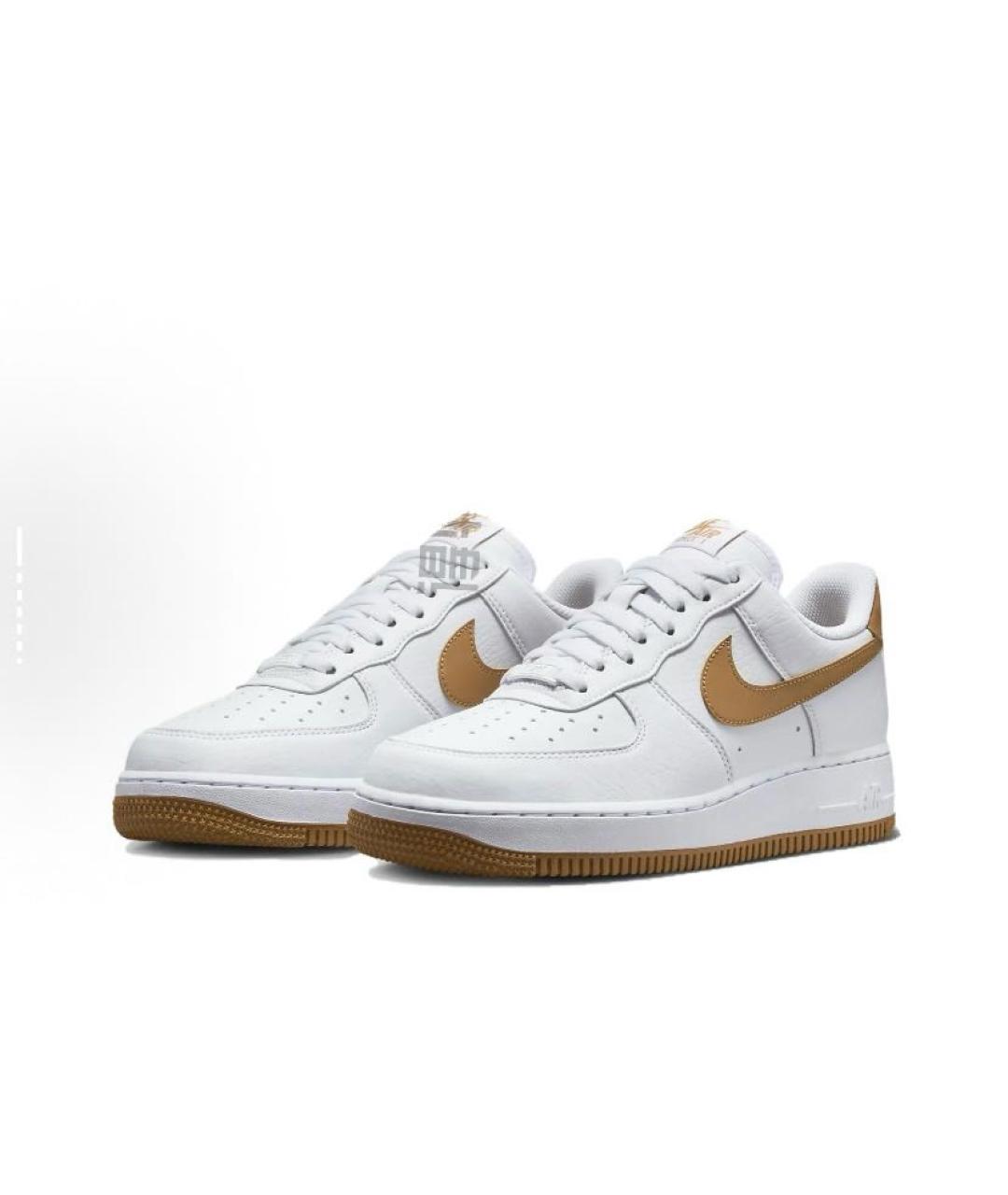 NIKE Белые кожаные низкие кроссовки / кеды, фото 3