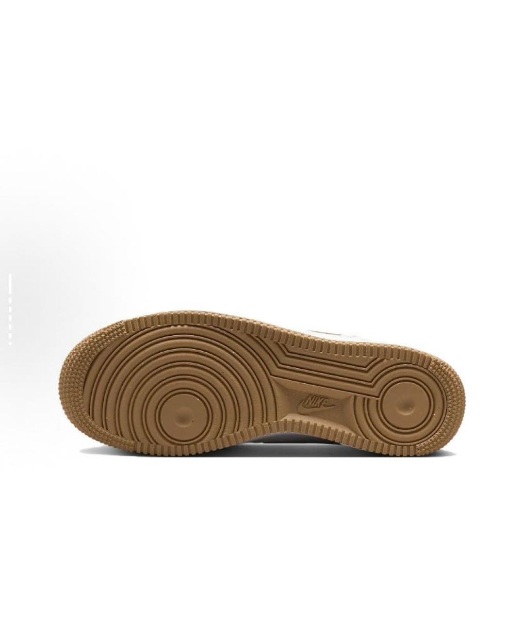 NIKE Белые кожаные низкие кроссовки / кеды, фото 5