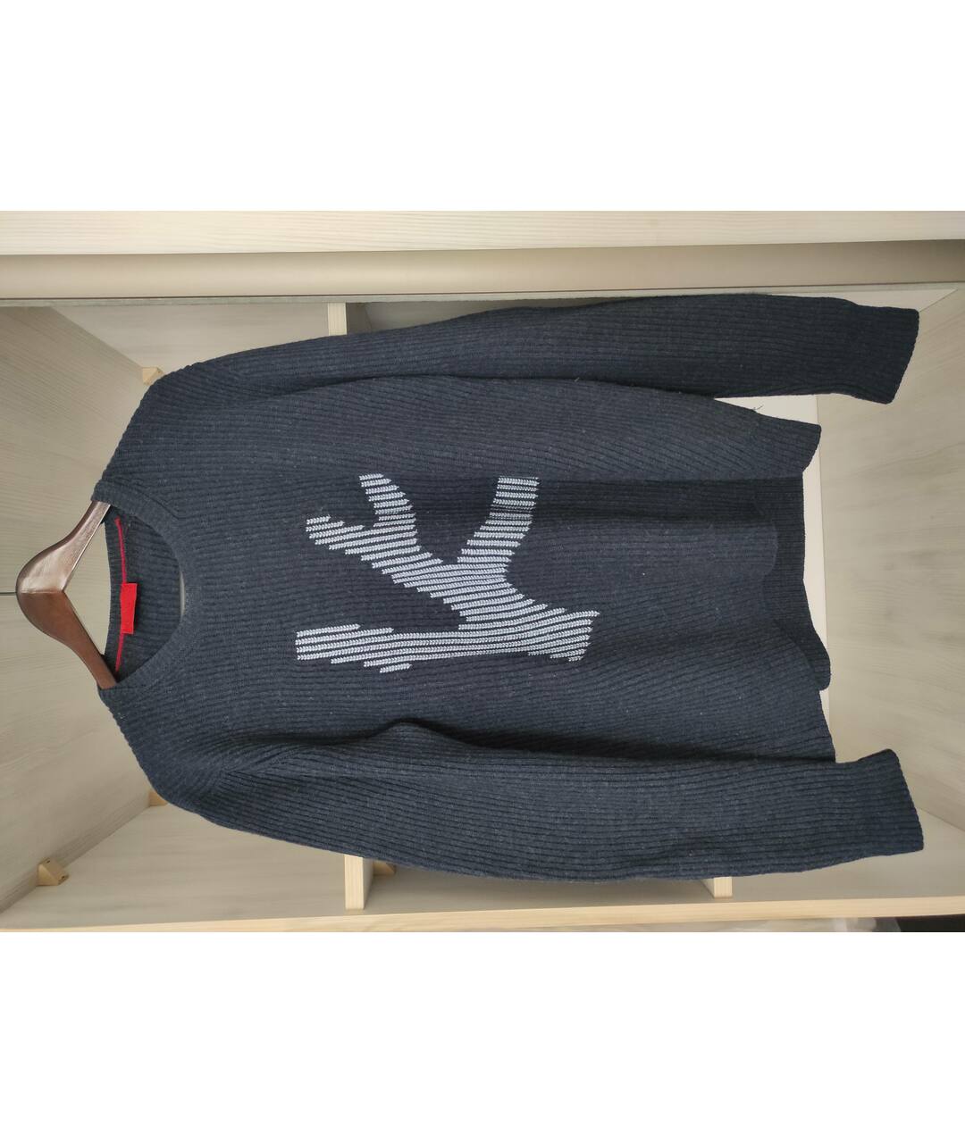 ISAIA Синий шерстяной джемпер / свитер, фото 7