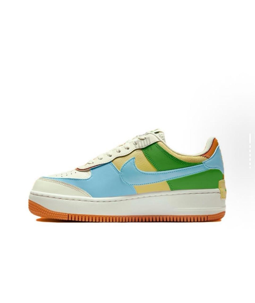 NIKE Мульти кожаные низкие кроссовки / кеды, фото 2