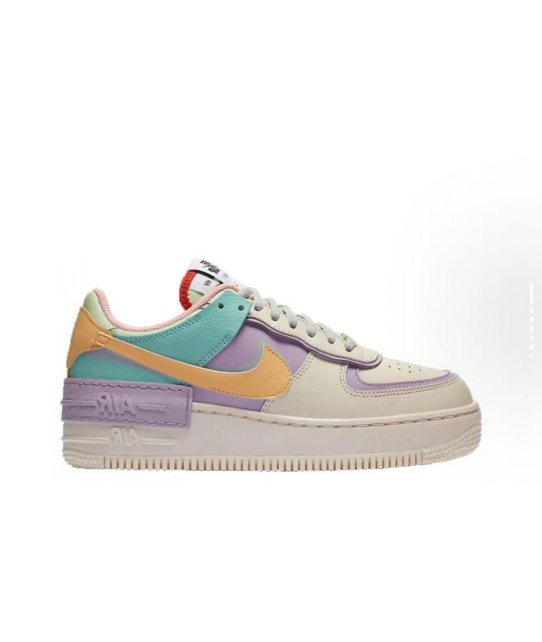 NIKE Мульти кожаные низкие кроссовки / кеды, фото 7