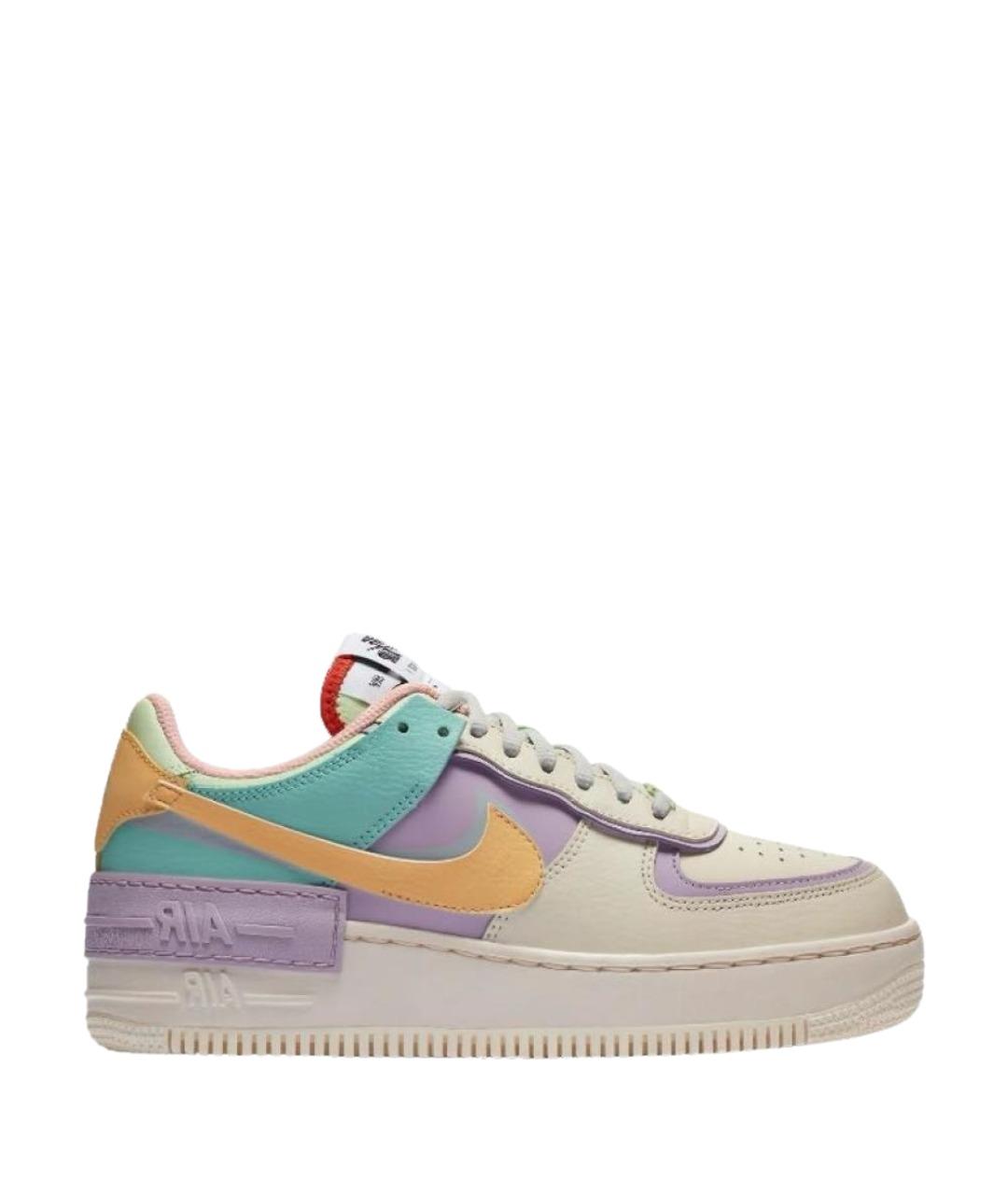 NIKE Мульти кожаные низкие кроссовки / кеды, фото 1
