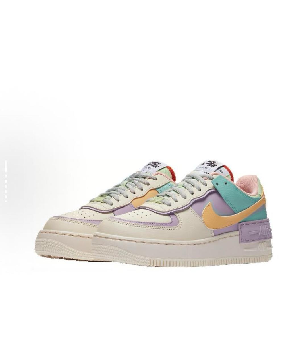 NIKE Мульти кожаные низкие кроссовки / кеды, фото 3