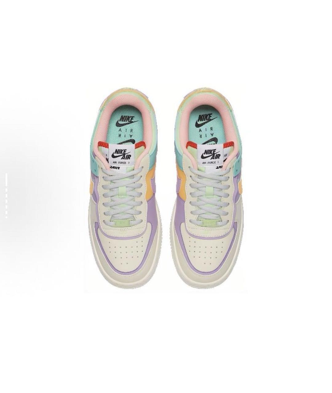NIKE Мульти кожаные низкие кроссовки / кеды, фото 4