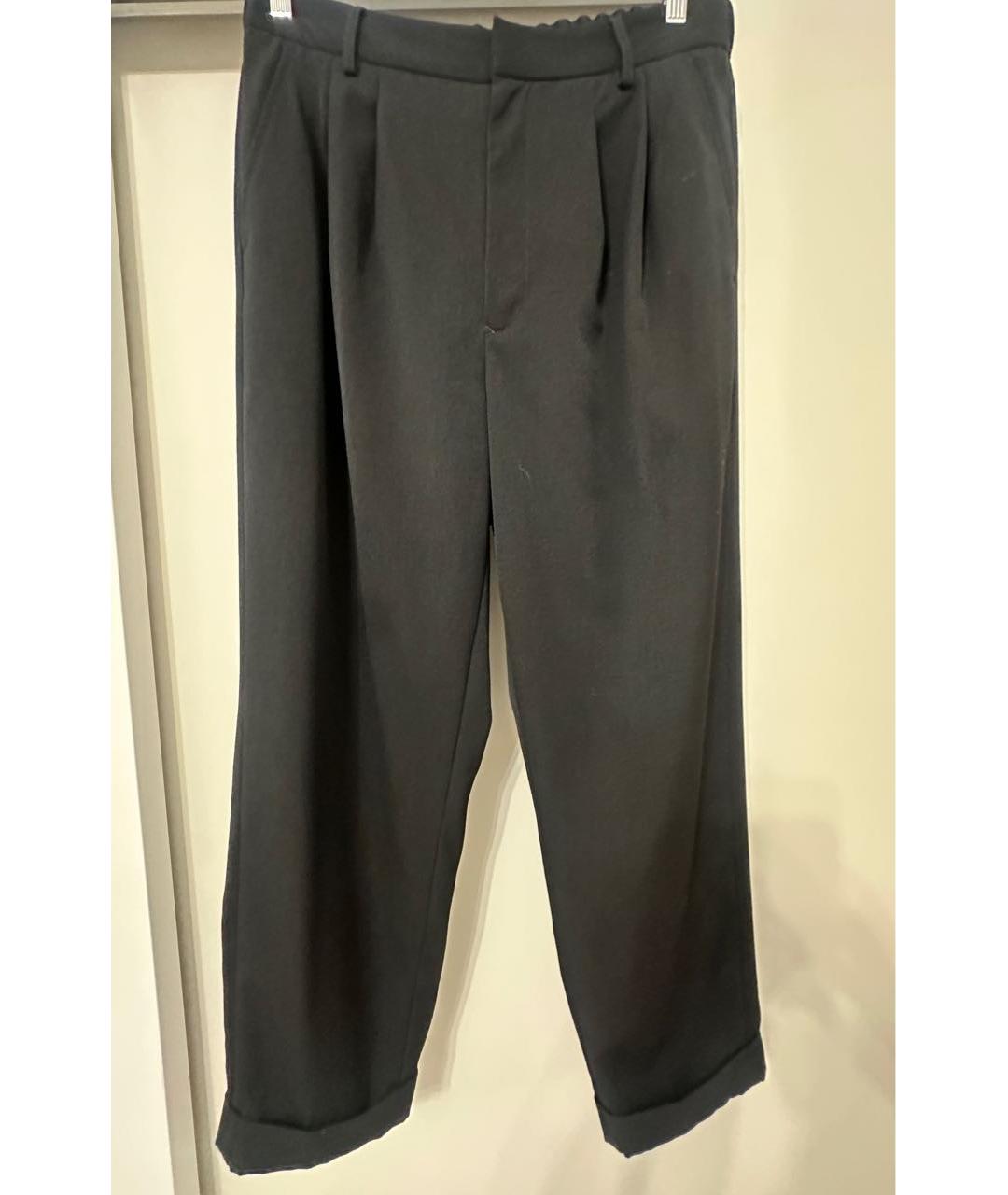 MM6 MAISON MARGIELA Черные хлопковые брюки узкие, фото 7