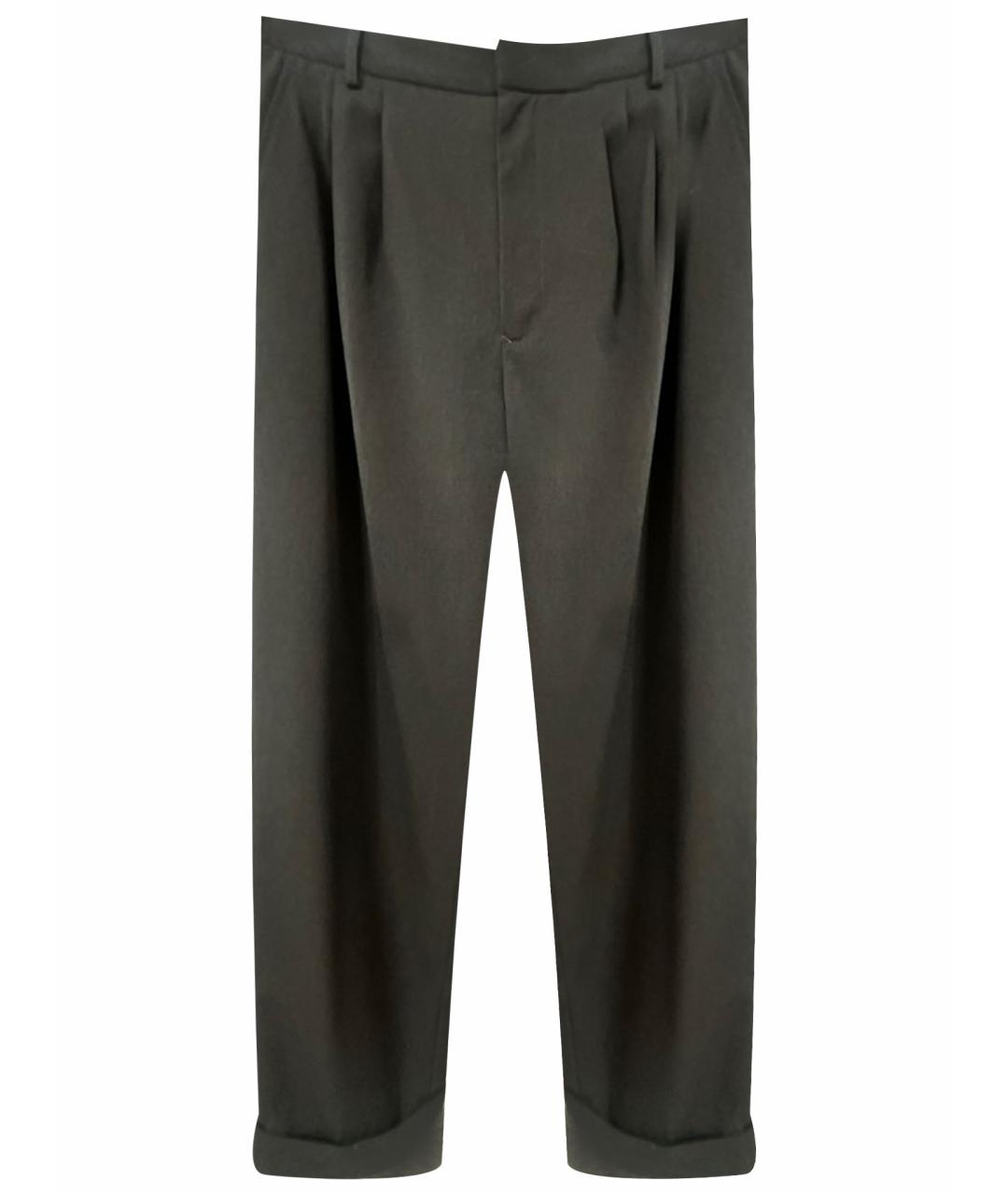 MM6 MAISON MARGIELA Черные хлопковые брюки узкие, фото 1