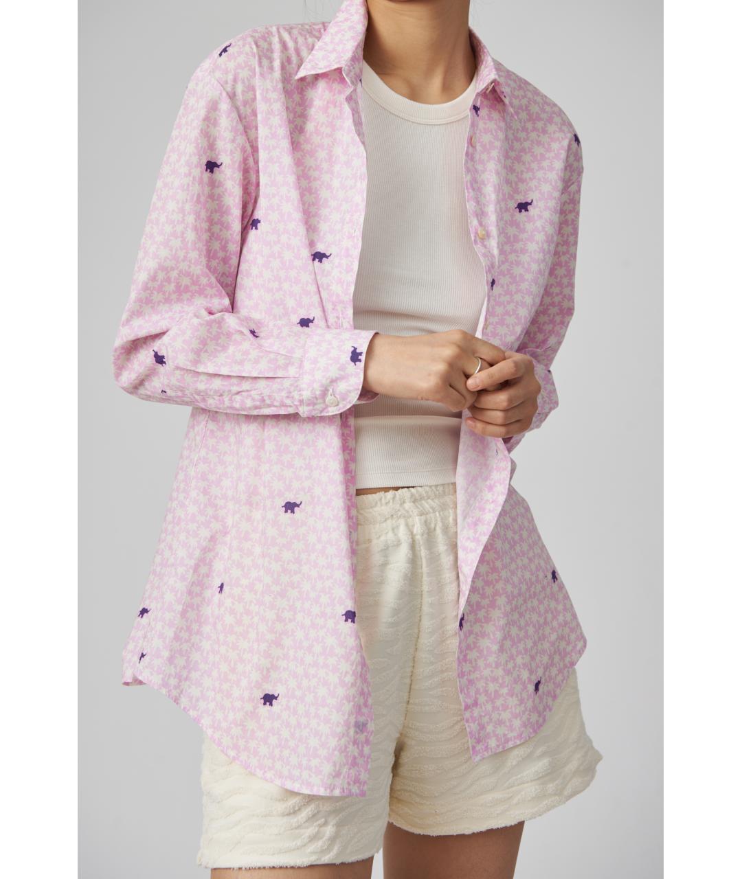 MC2 SAINT BARTH Розовая хлопковая рубашка, фото 2