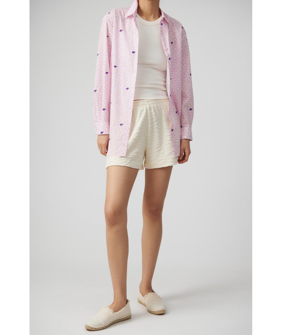 MC2 SAINT BARTH Розовая хлопковая рубашка, фото 5