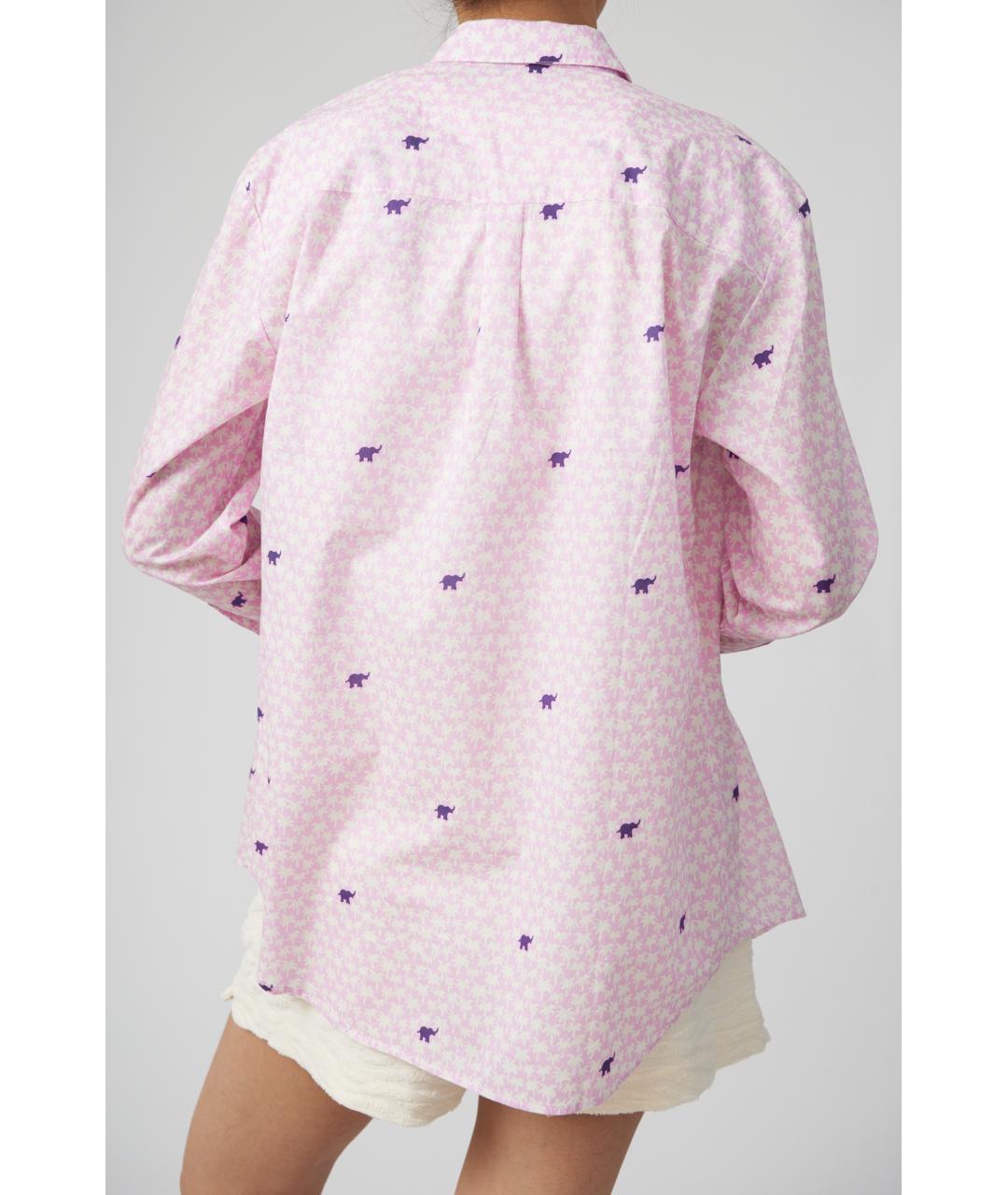 MC2 SAINT BARTH Розовая хлопковая рубашка, фото 4