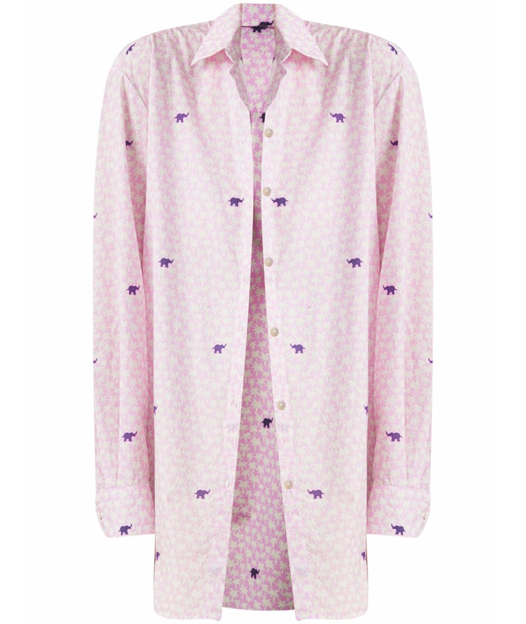 MC2 SAINT BARTH Розовая хлопковая рубашка, фото 1