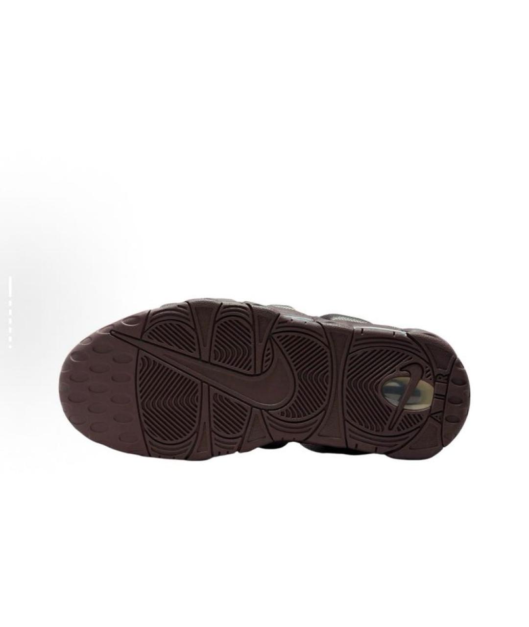 NIKE Бордовые кожаные низкие кроссовки / кеды, фото 5