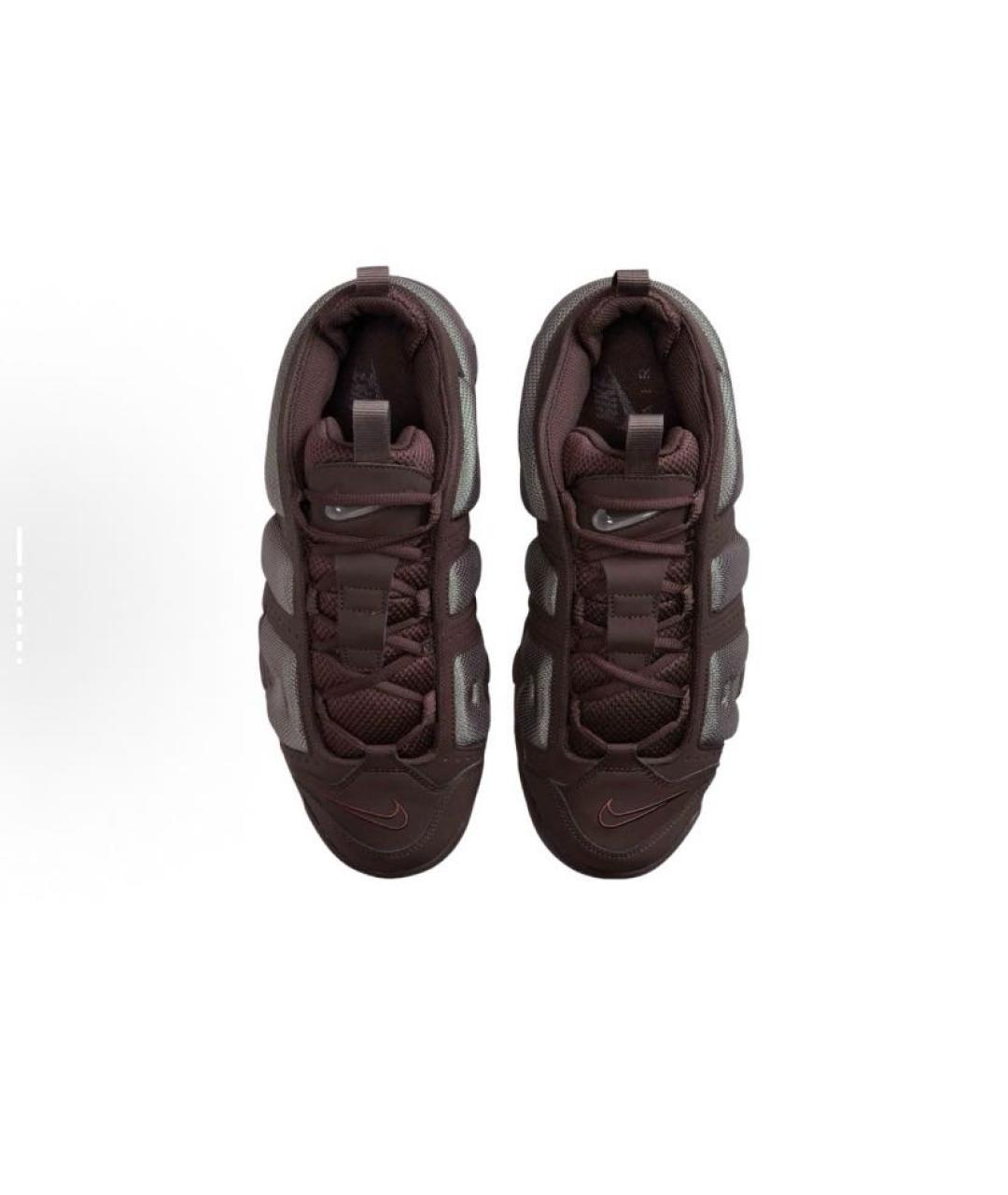 NIKE Бордовые кожаные низкие кроссовки / кеды, фото 4