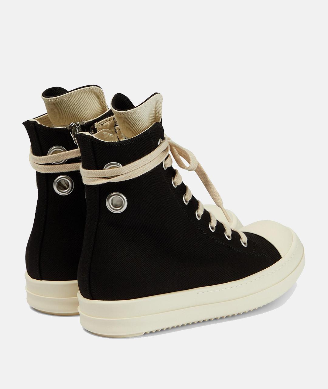 RICK OWENS Черные кеды, фото 8