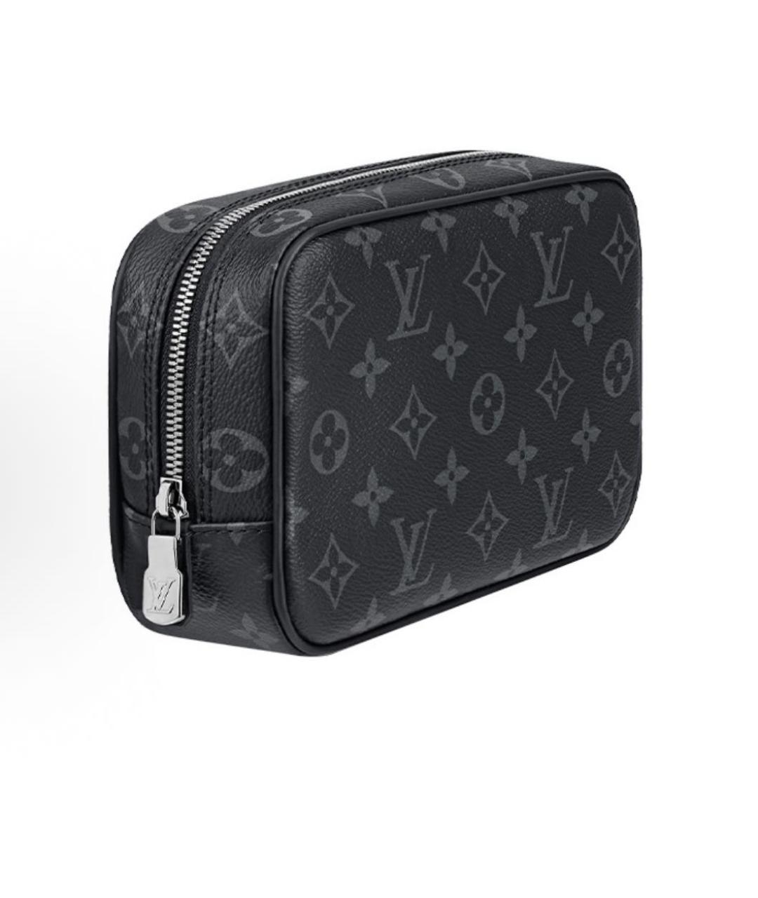 LOUIS VUITTON Черная косметичка, фото 2