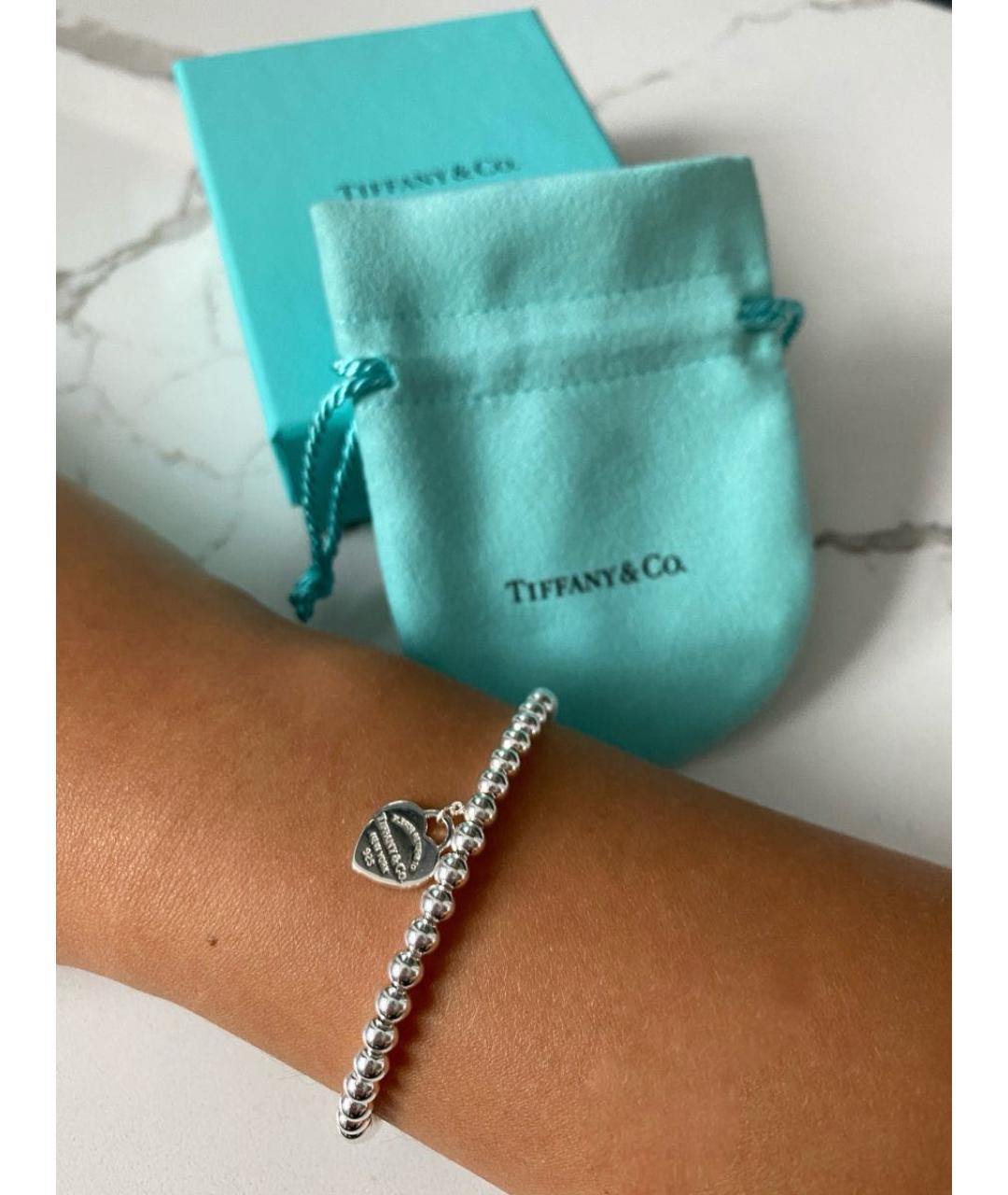 TIFFANY&CO Бирюзовый серебряный браслет, фото 3