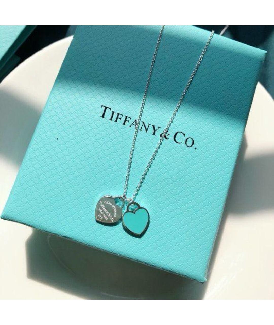 TIFFANY&CO Бирюзовое серебряное колье, фото 4