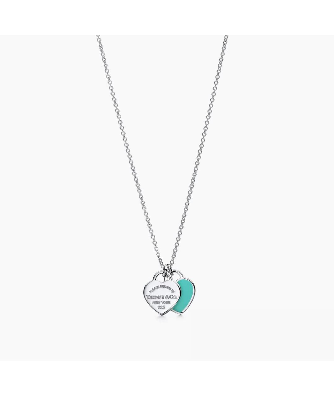 TIFFANY&CO Бирюзовое серебряное колье, фото 5