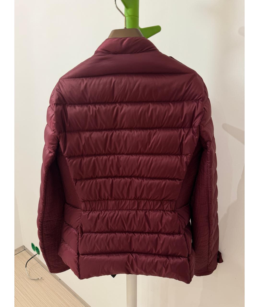 BURBERRY Бордовый полиэстеровый пуховик, фото 2