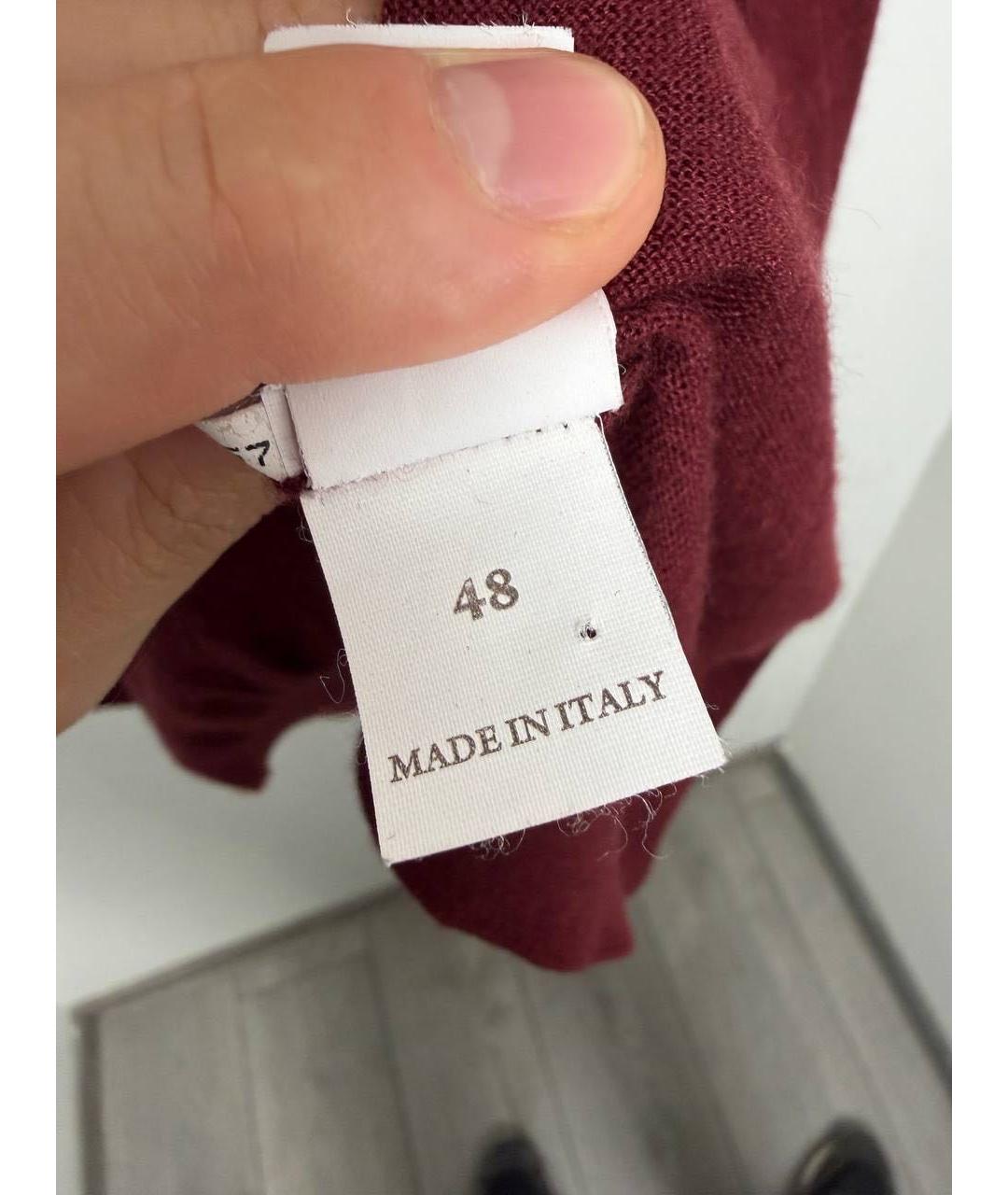 BRUNELLO CUCINELLI Бордовая кашемировая жилетка, фото 3