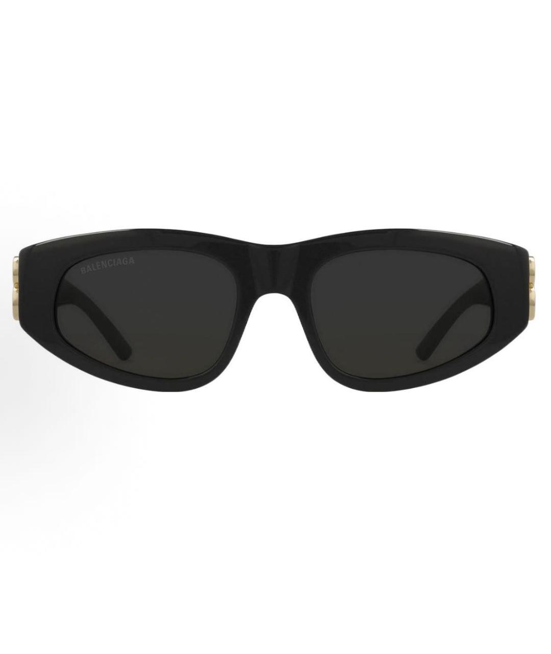 BALENCIAGA Черные пластиковые солнцезащитные очки, фото 4