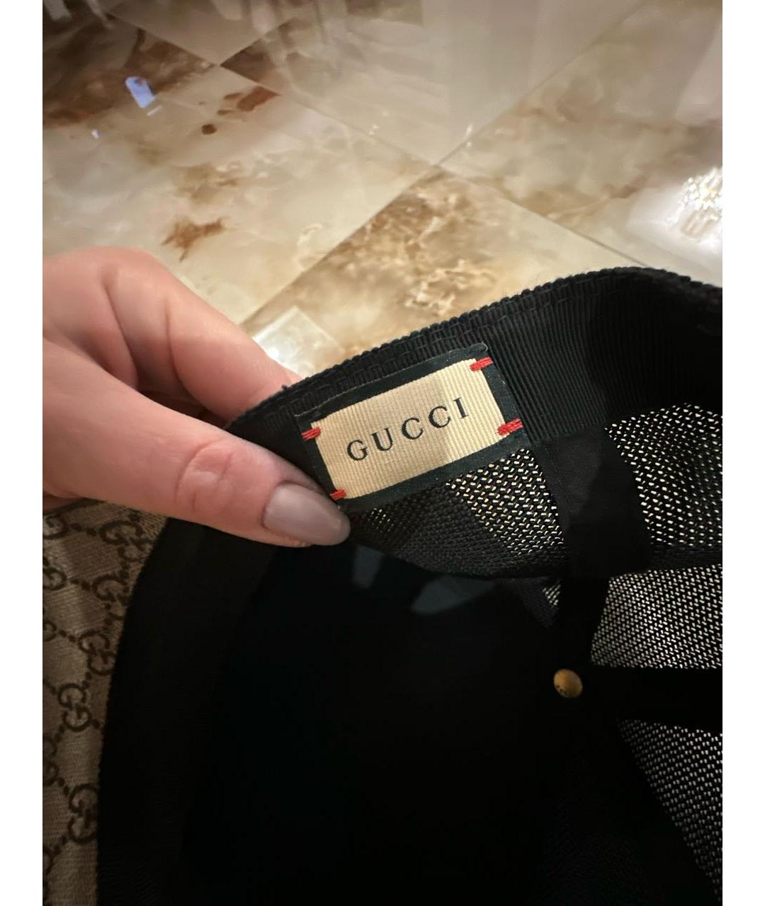 GUCCI Бежевая хлопковая кепка, фото 5