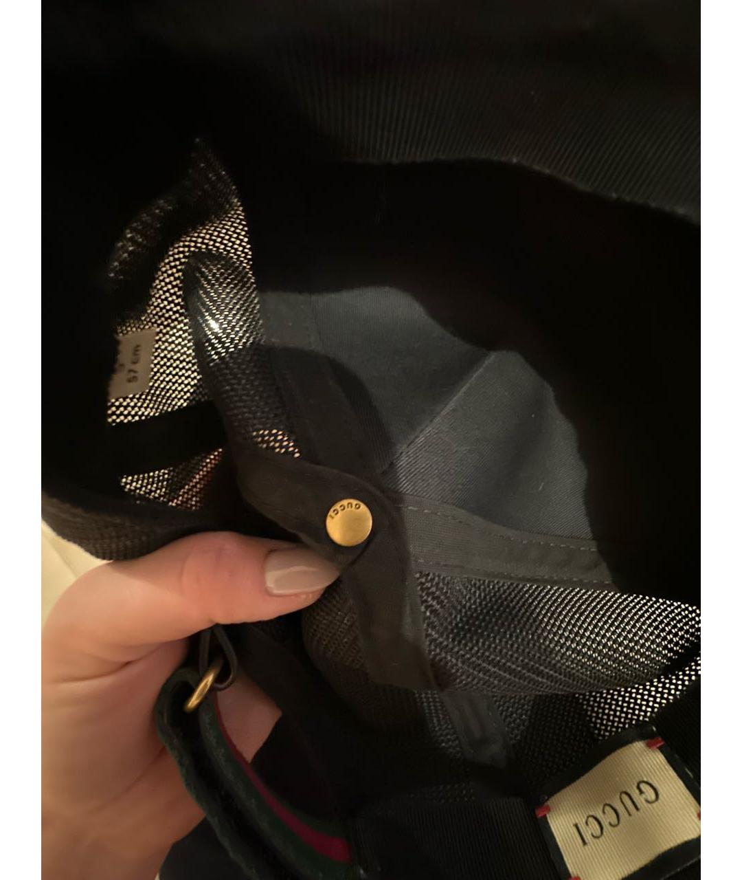 GUCCI Бежевая хлопковая кепка, фото 7