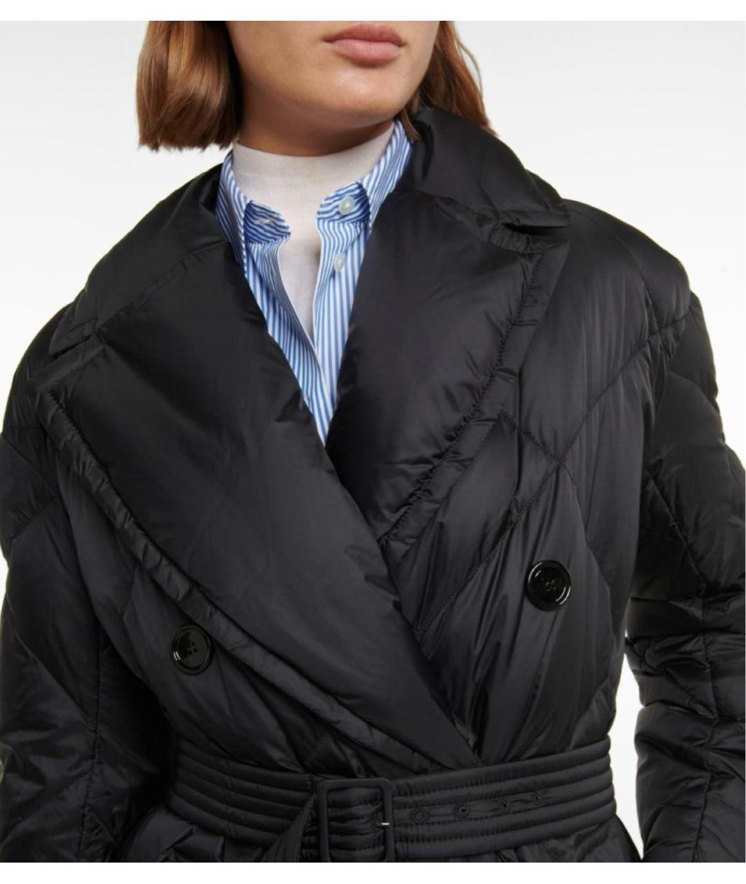 'S MAX MARA Черный пуховик, фото 5
