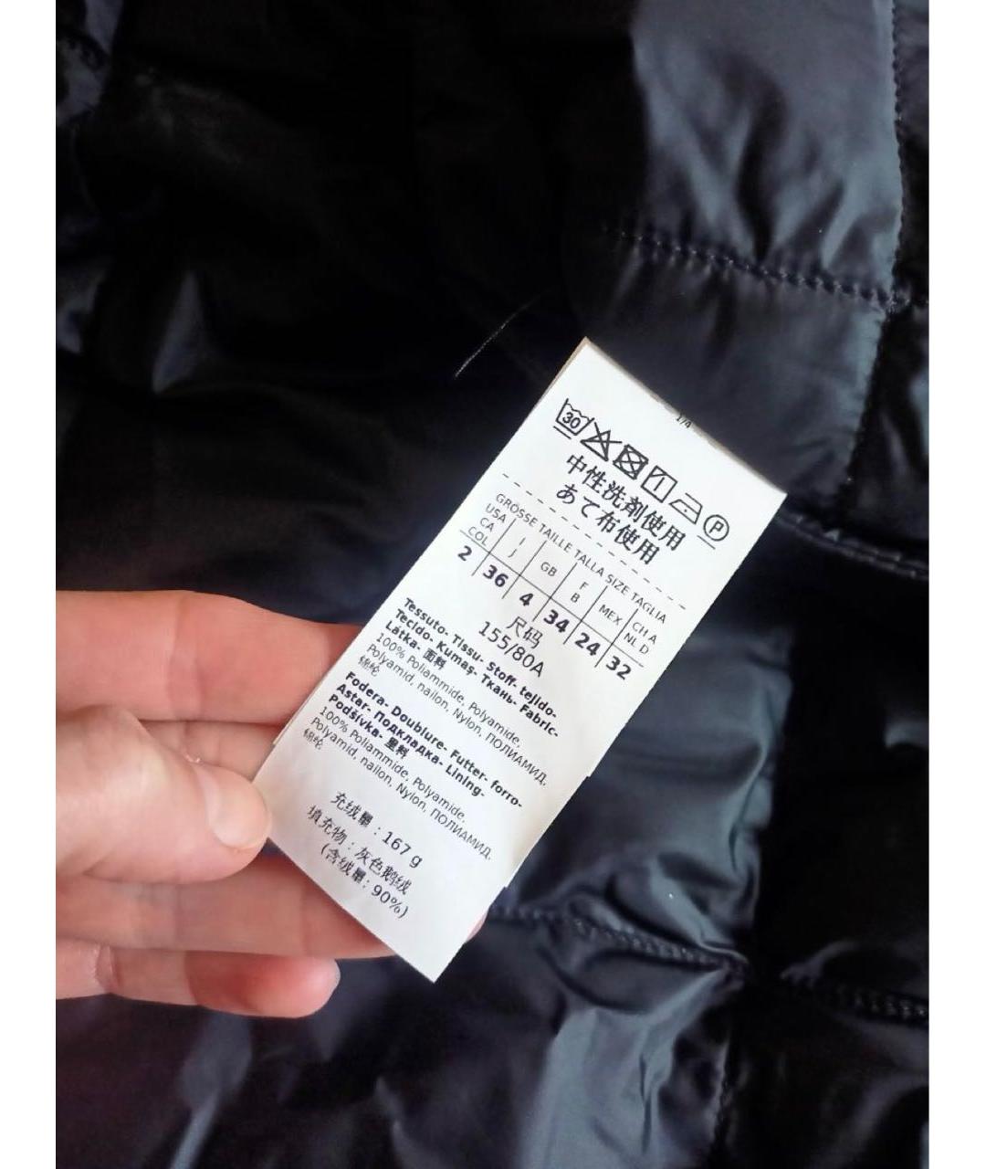 'S MAX MARA Черный пуховик, фото 7