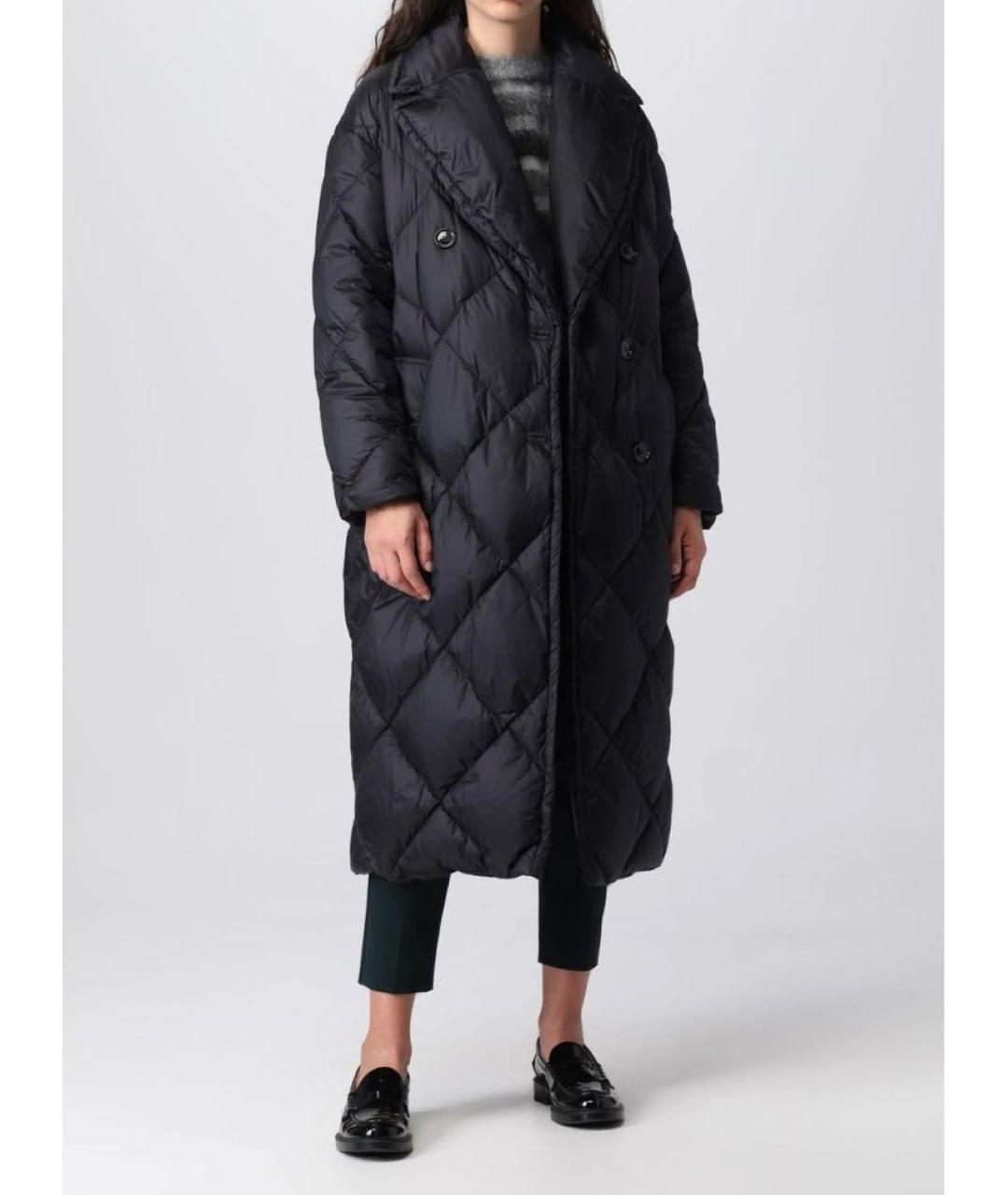 'S MAX MARA Черный пуховик, фото 4